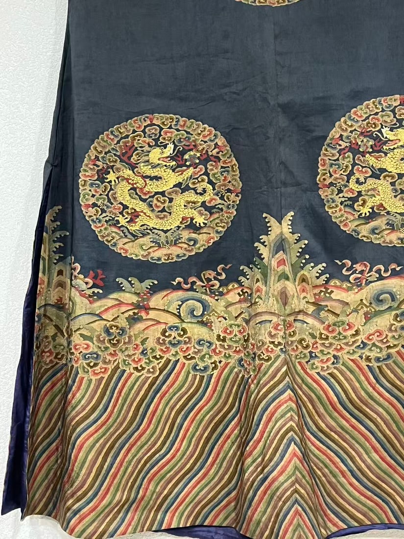 Silk Embroidery Cloud and Dragon Pattern Dragon Robe - 11