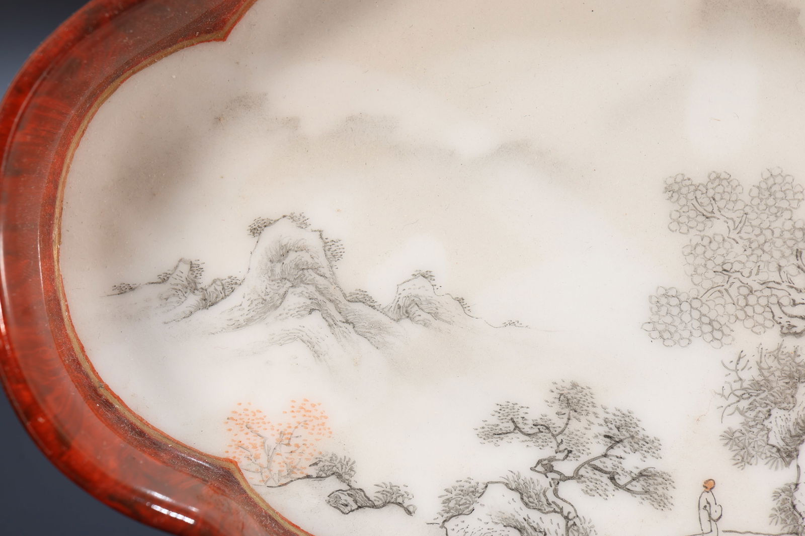 Ink Colored Landscape Pattern Porcelain Washer - 2