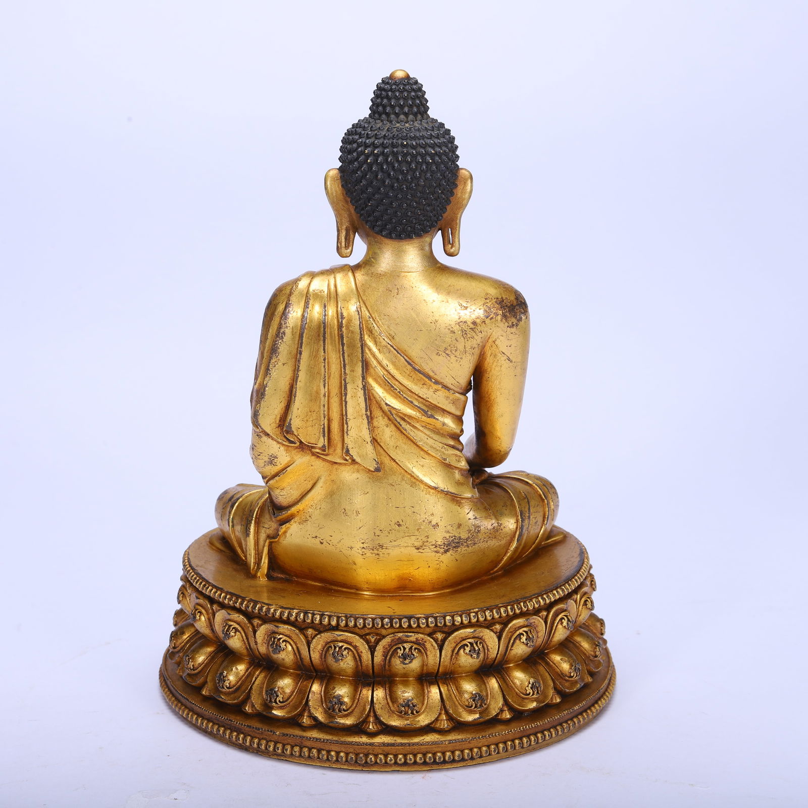 Gilt Bronze Sakyamuni Figure - 8