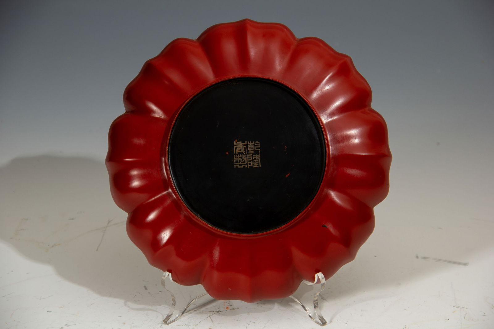 Lacquerware Gold Drawing Poetry Pattern Plate - 5