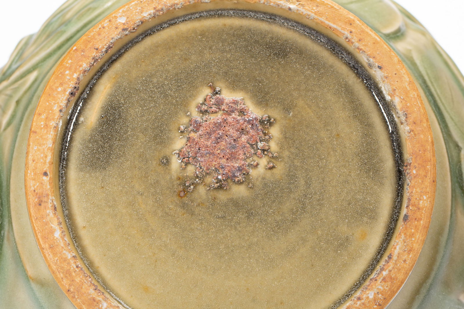 Longquan Ware Carved Flower Pattern Porcelain Pot - 10