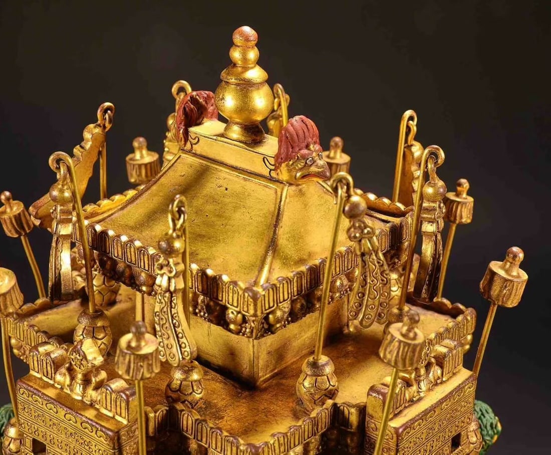 Solid Gold Chinese Coin - 6