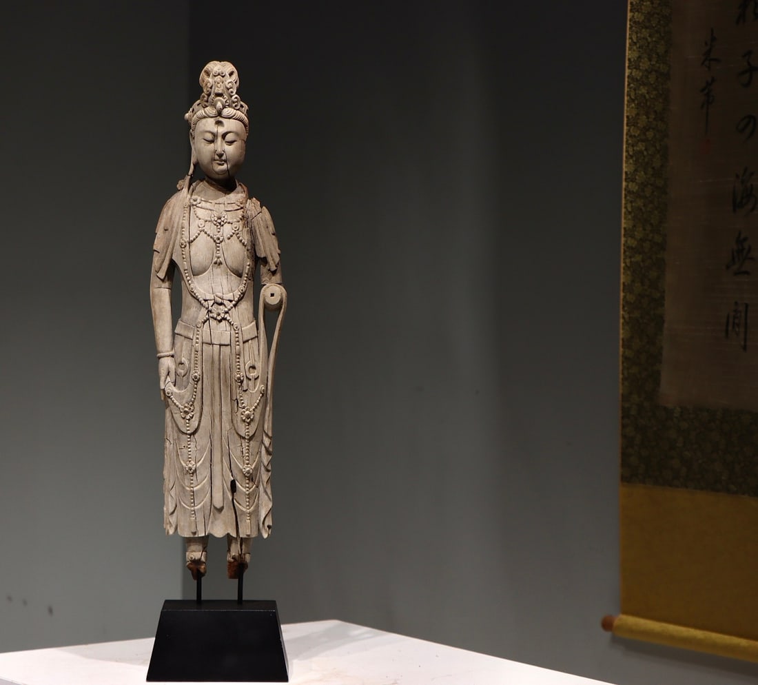Wood GuanYin Figure - 6