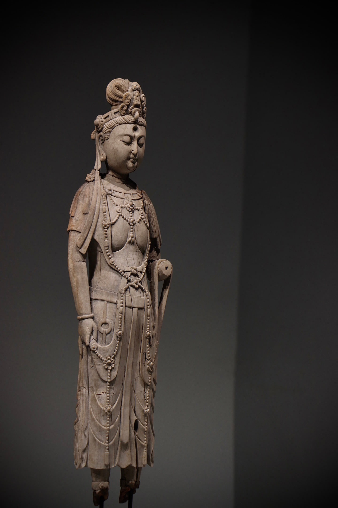 Wood GuanYin Figure - 8
