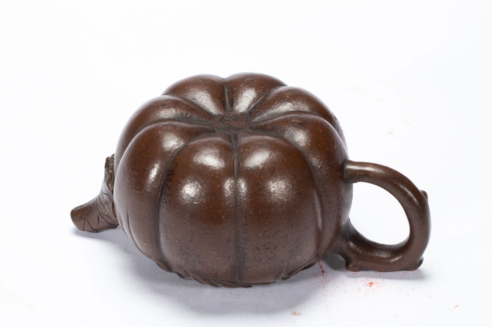 Purple Clay Carved Flower Pattern Teapot - 10