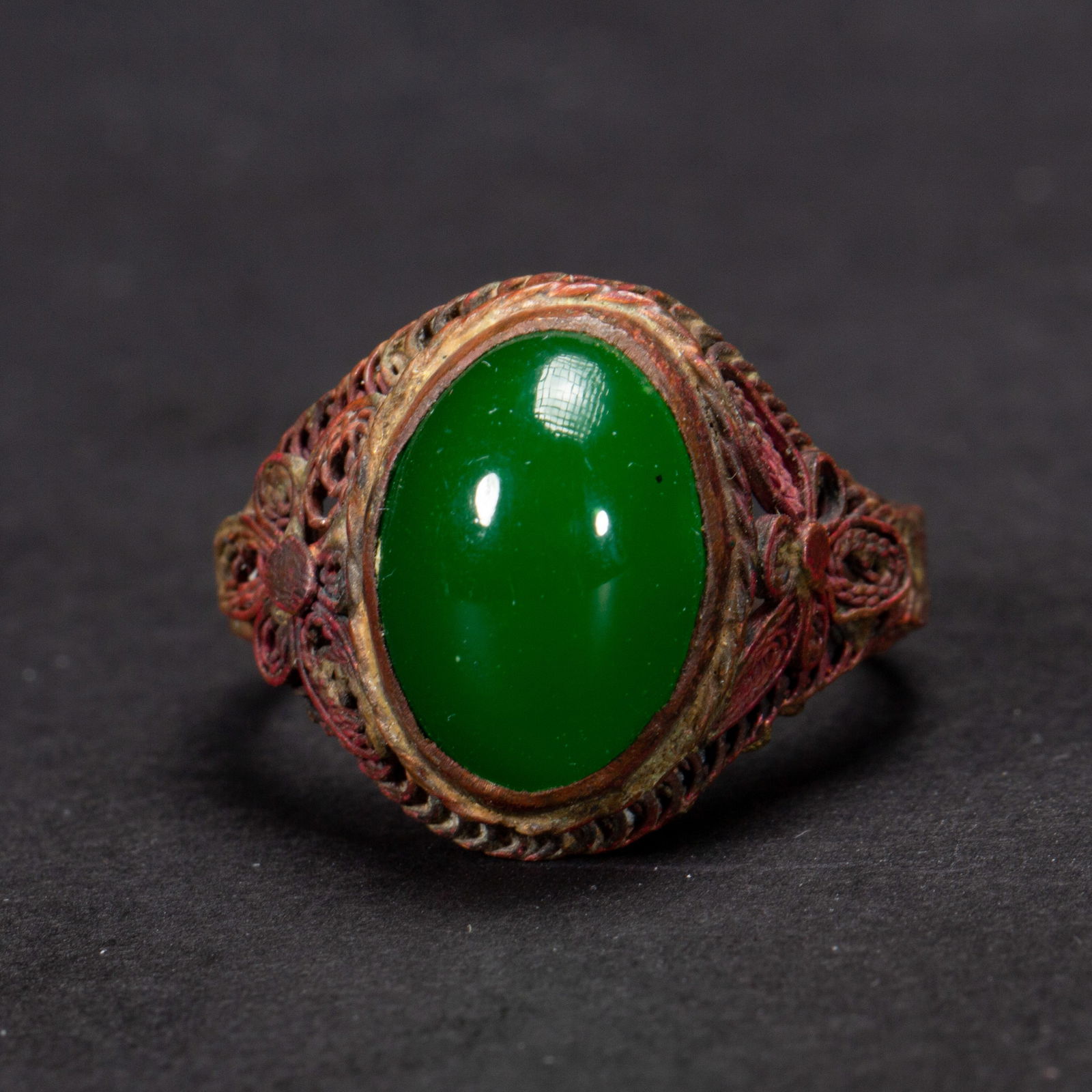 Jasper Jade Ring: Jasper Jade Ring (2.5 x 2cm)