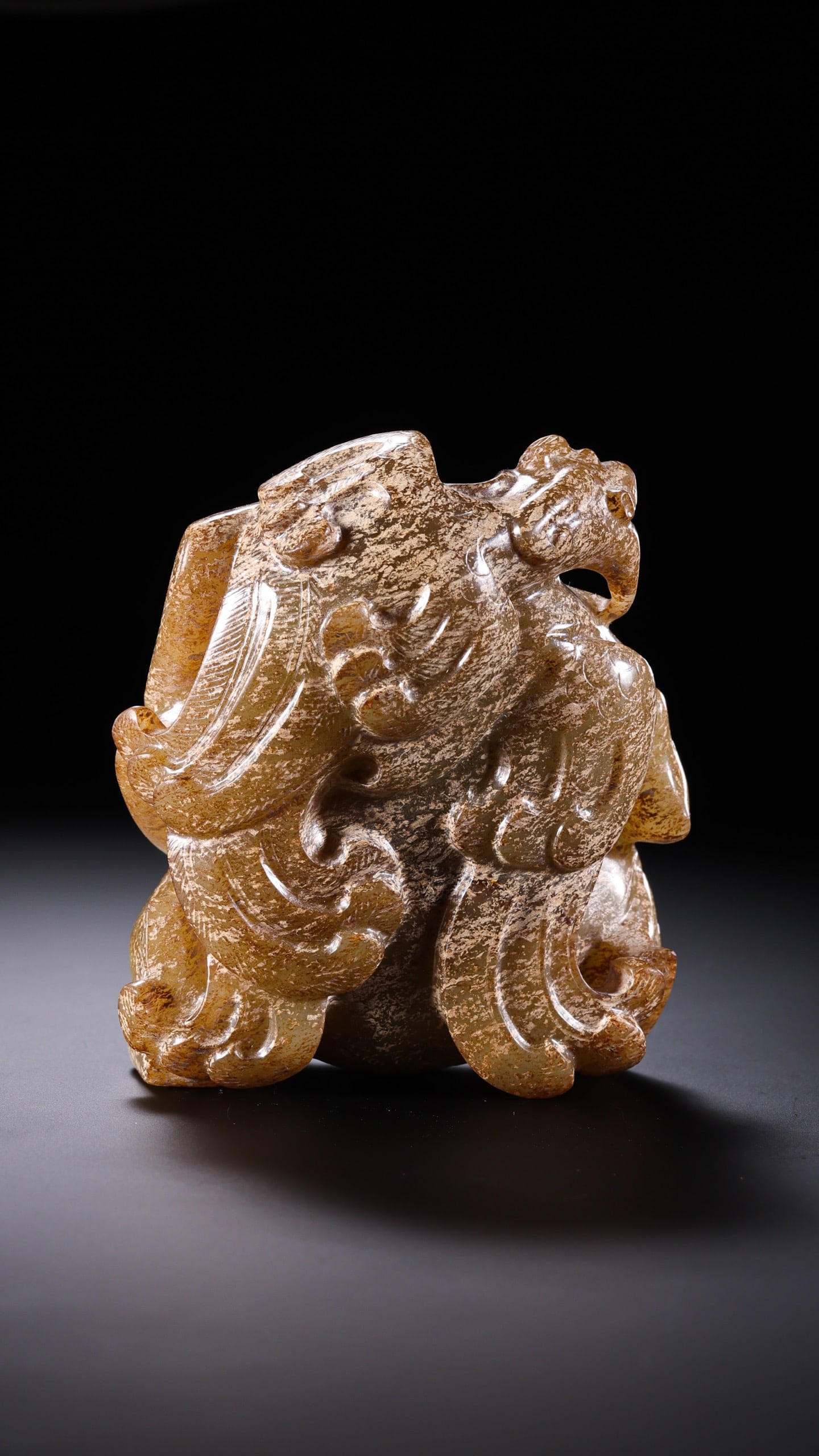 Jade Carved Beast Shape Ornament - 2