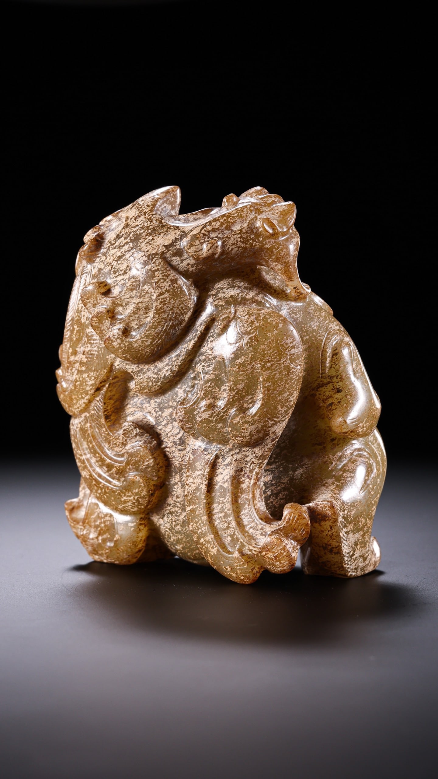 Jade Carved Beast Shape Ornament - 4