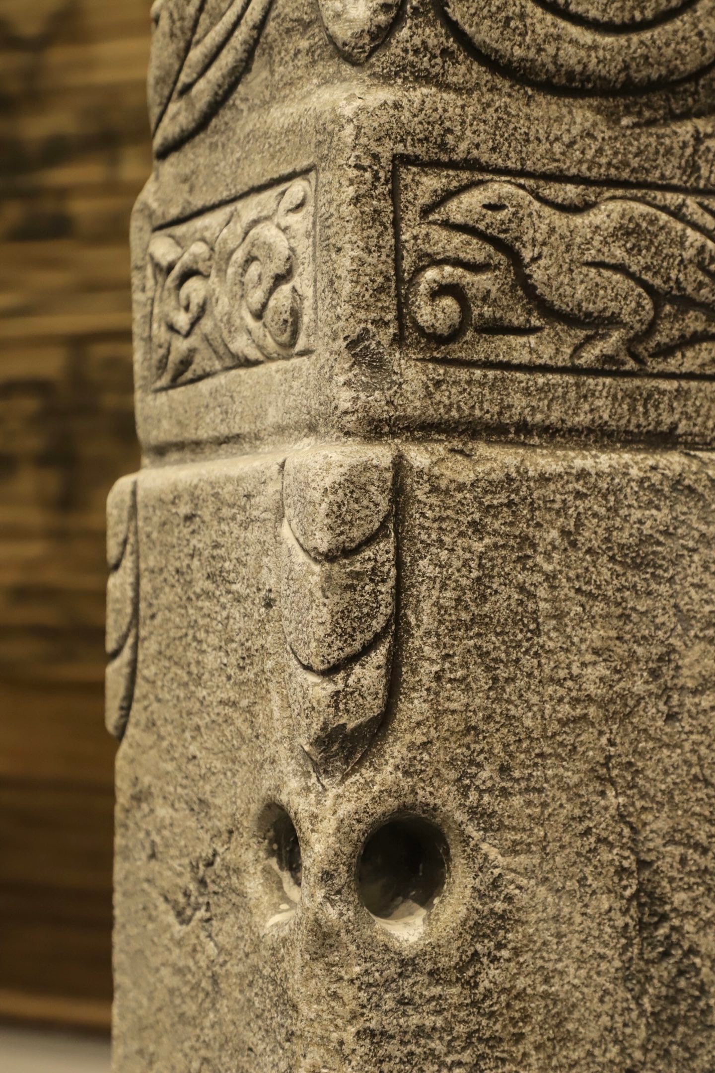 Stone Carved Lion Shape Hitching Post - 8