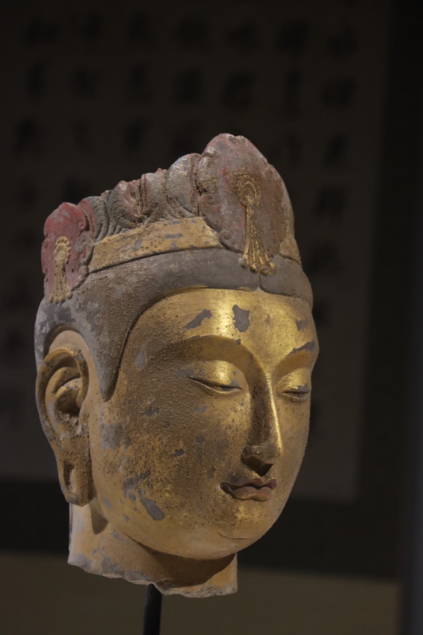 Stone Buddha Head Figure (1 of 6)