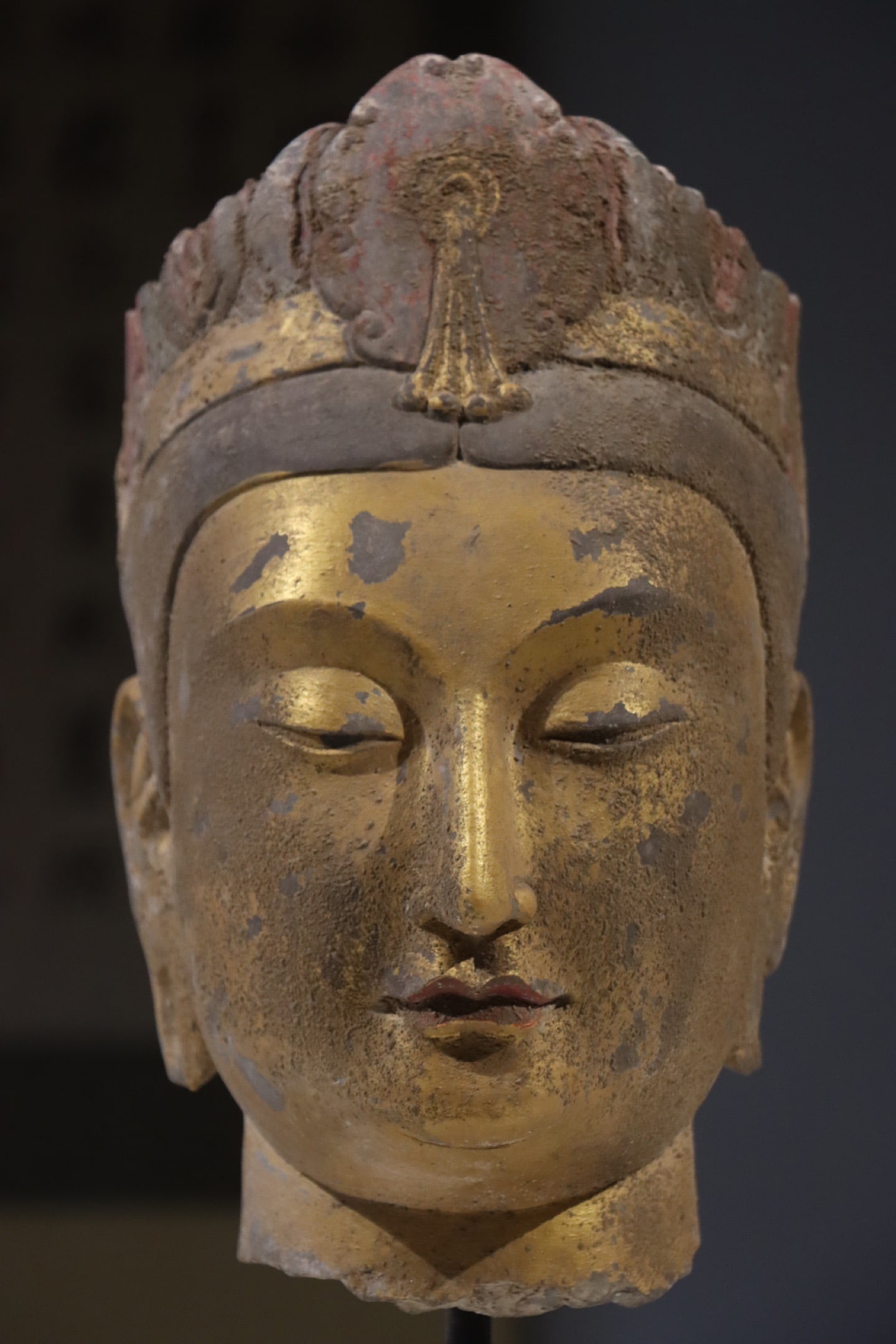 Stone Buddha Head Figure - 4