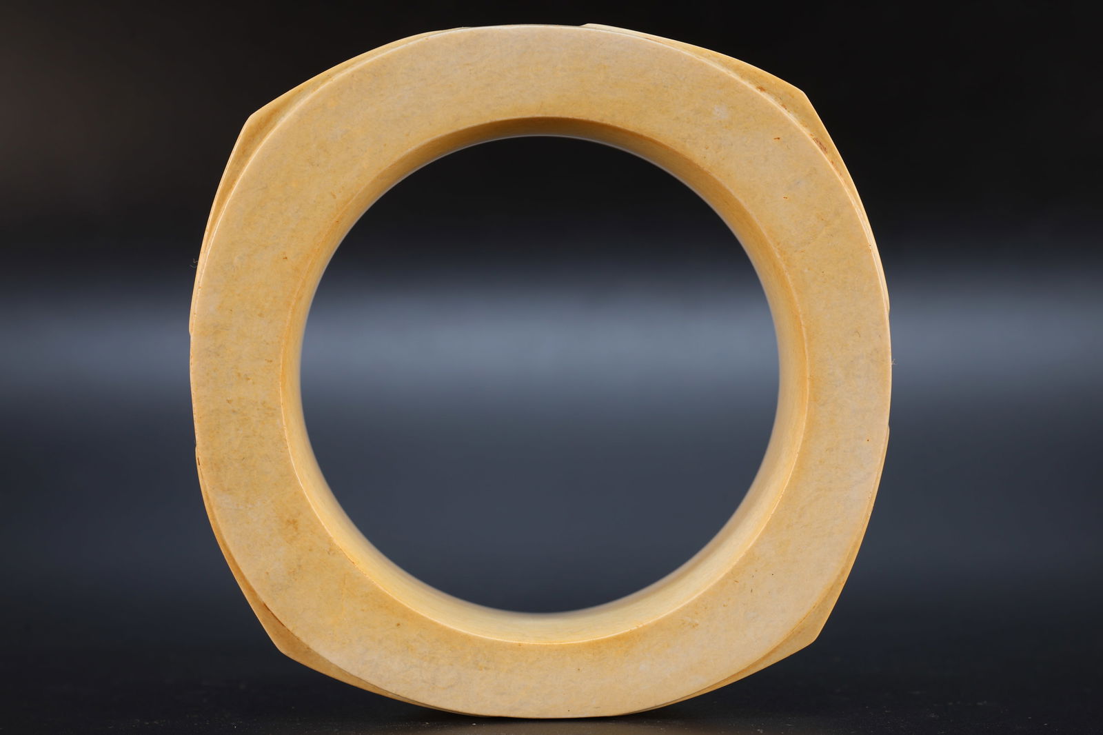 Jade Carved Beast Face Pattern Bangle - 7