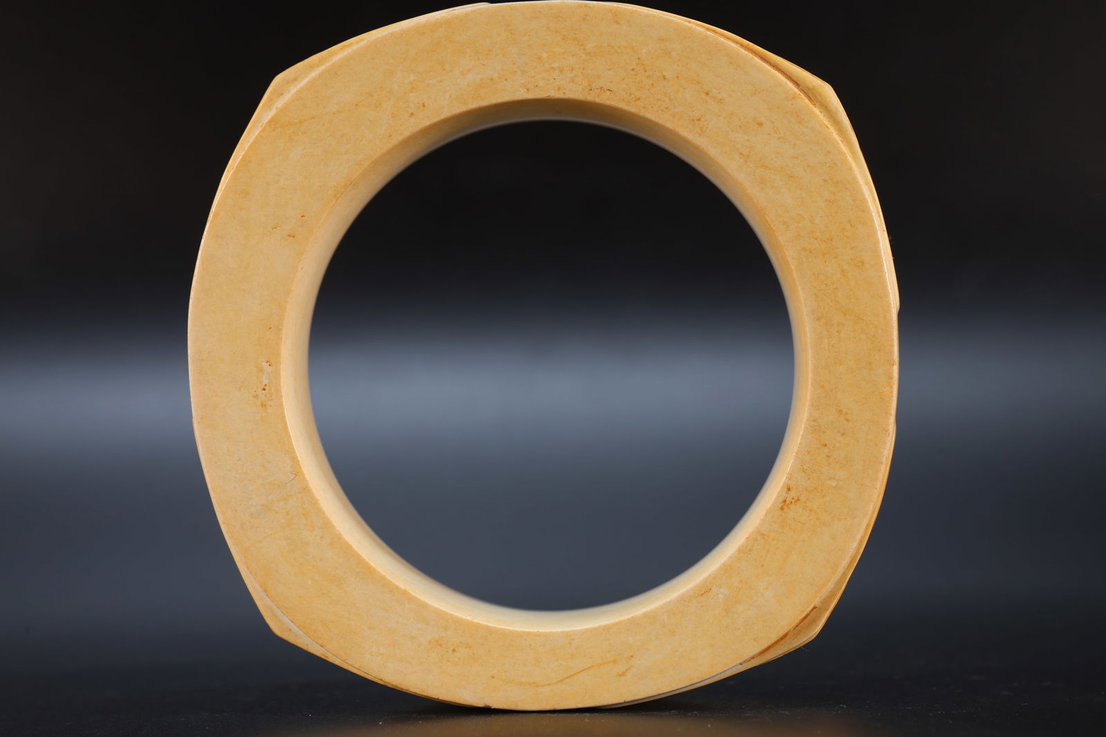 Jade Carved Beast Face Pattern Bangle - 8