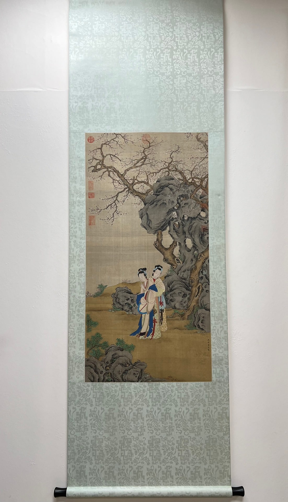 Chinese Drawing Beauty Painting,Qiu Ying Mark: Chinese Drawing Beauty Painting,Qiu Ying Mark (51 x 102cm)