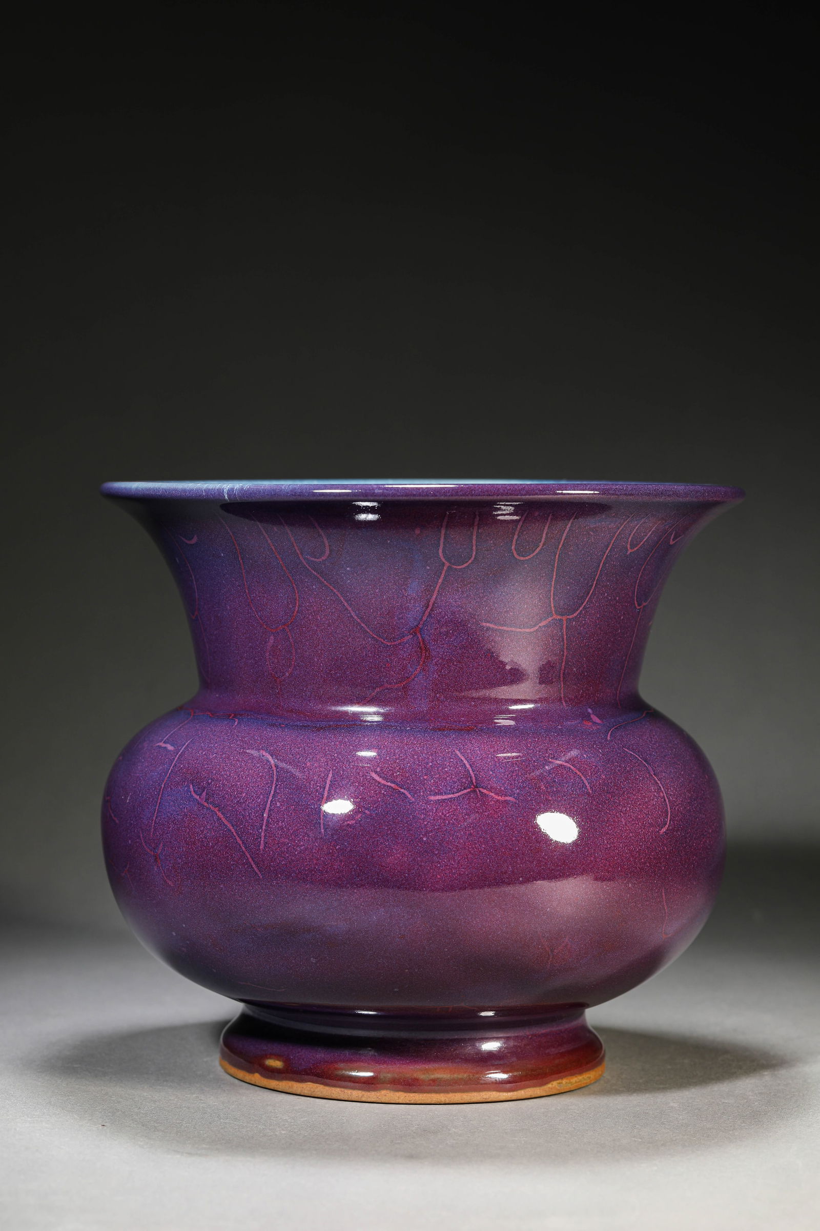 A Jun-Type Flower Pot - 4