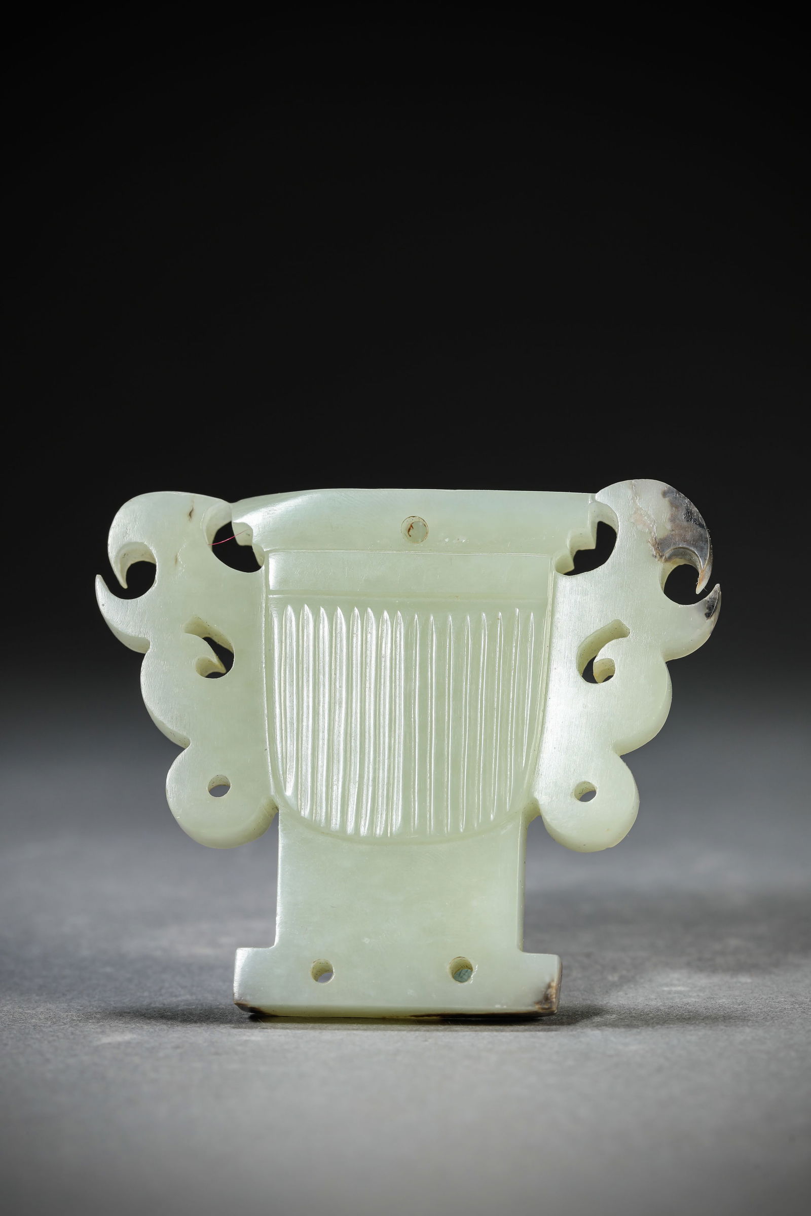 A Jade 'Animal Mask' Ornament - 3