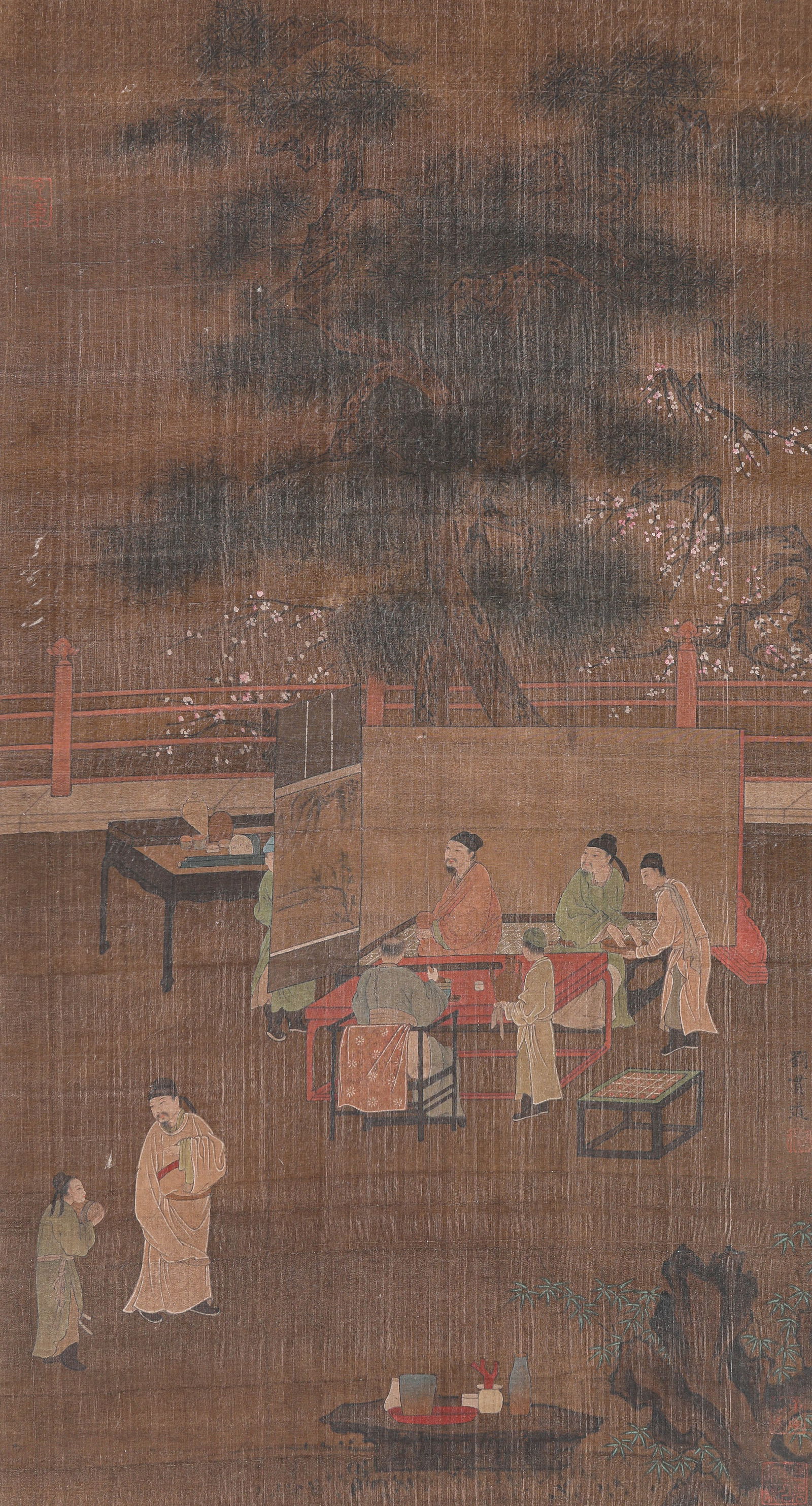 Liu Guandao (act. 13th century), attributed to, Figure Narrative: Liu Guandao (act. 13th century), attributed to, Figure Narrative (42 x 78 cm)