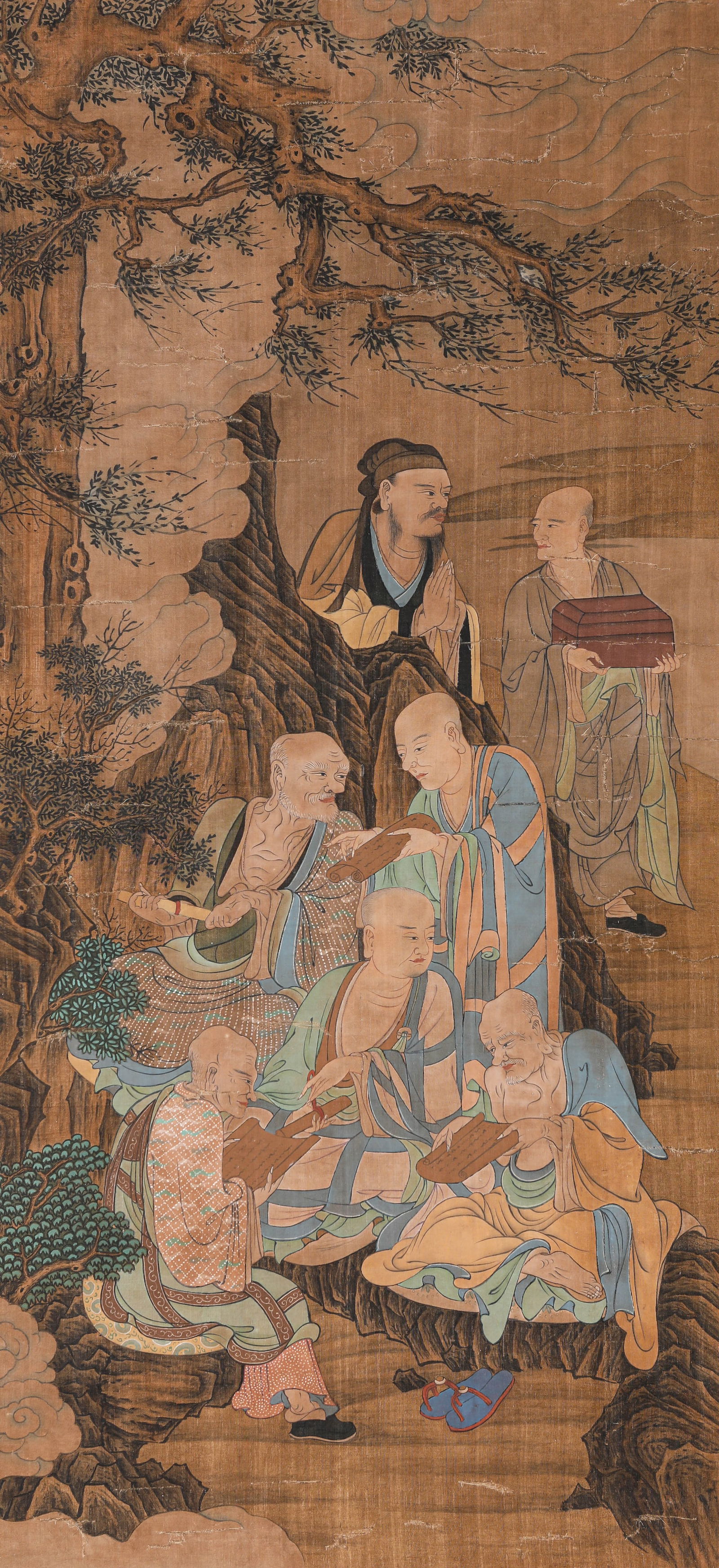 Anonymous, attributed to, Discussing Dao: Anonymous, attributed to, Discussing Dao (44 x 94 cm)