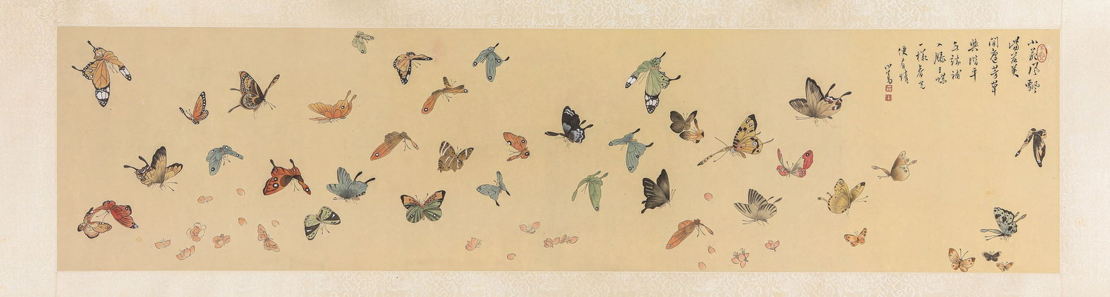Pu Ru (1896-1963), attributed to, Butterfly: Pu Ru (1896-1963), attributed to, Butterfly (122 x 30 cm)