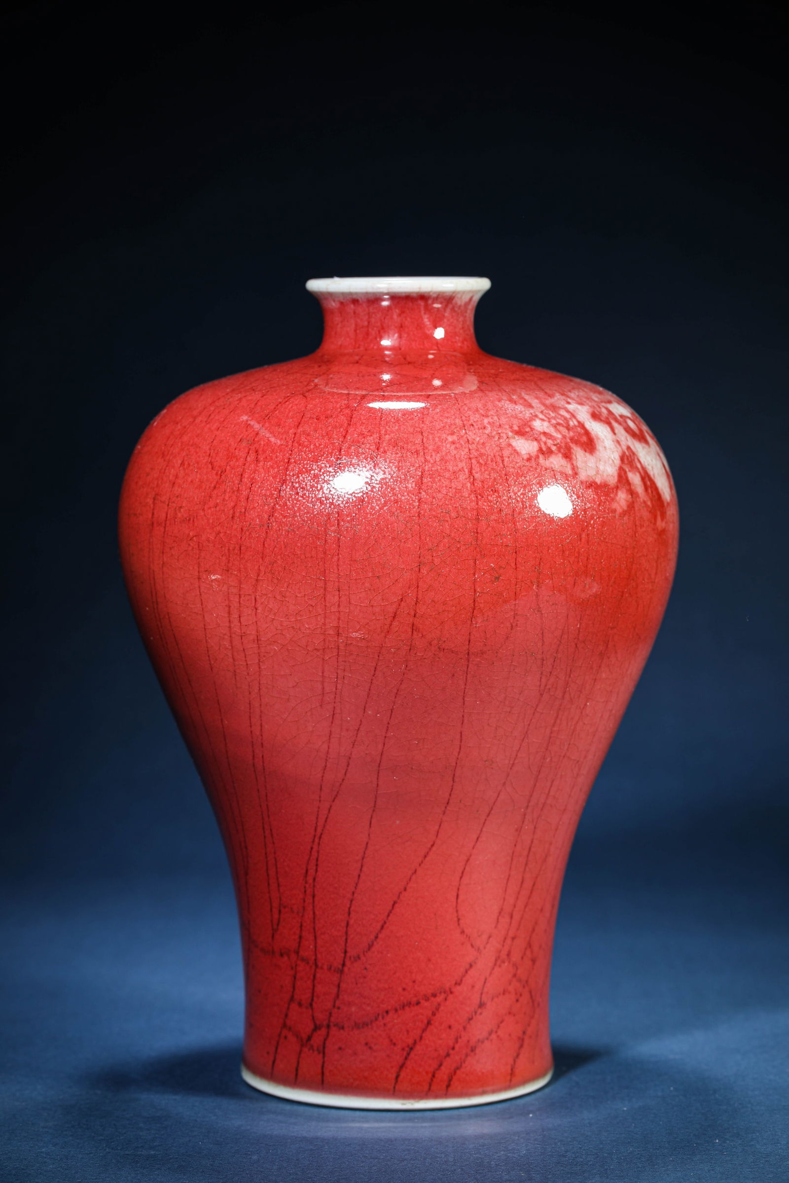 A Langyao Red-Glazed Meiping - 2