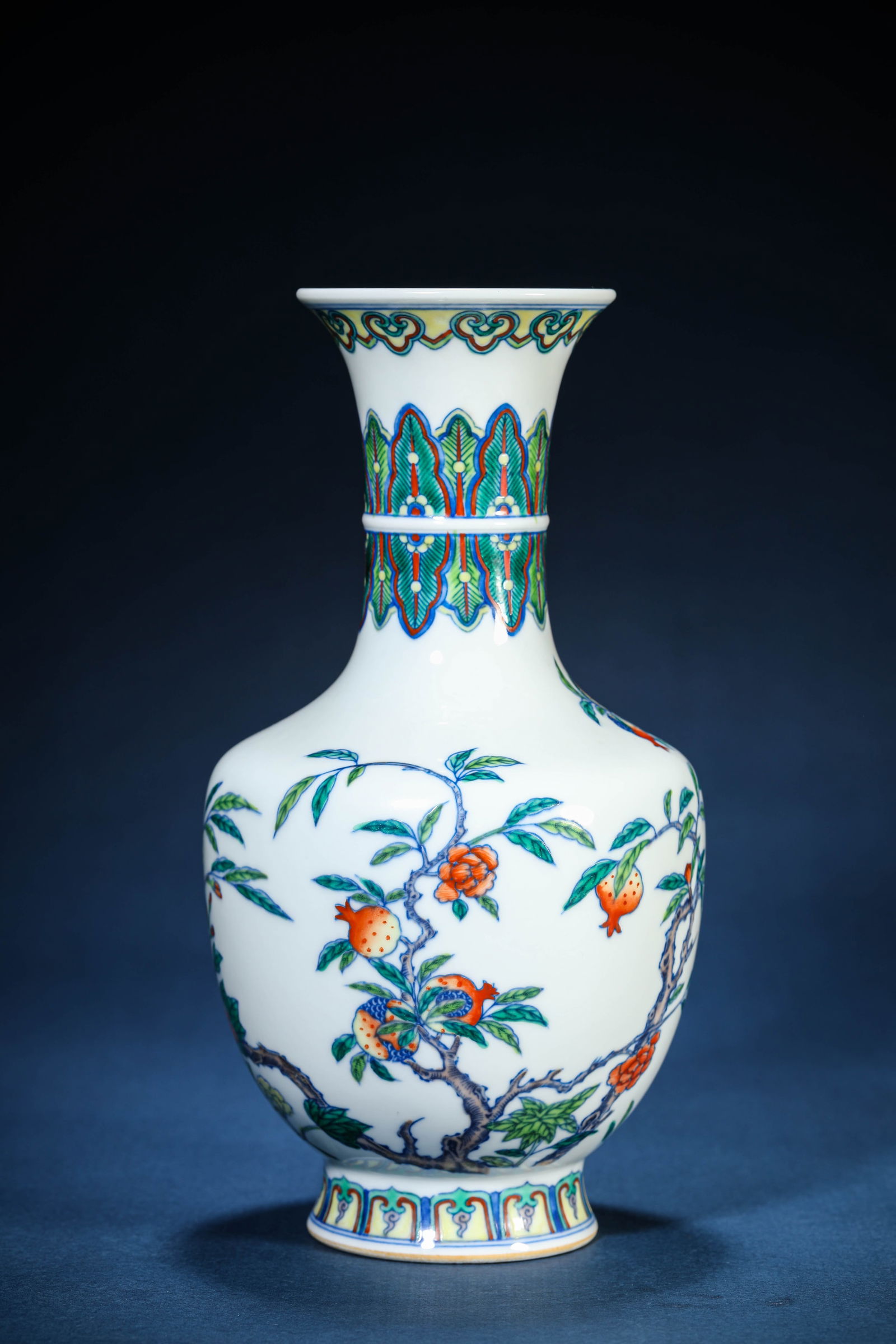 A Doucai 'Floral and Seeds' Vase (1 of 5)
