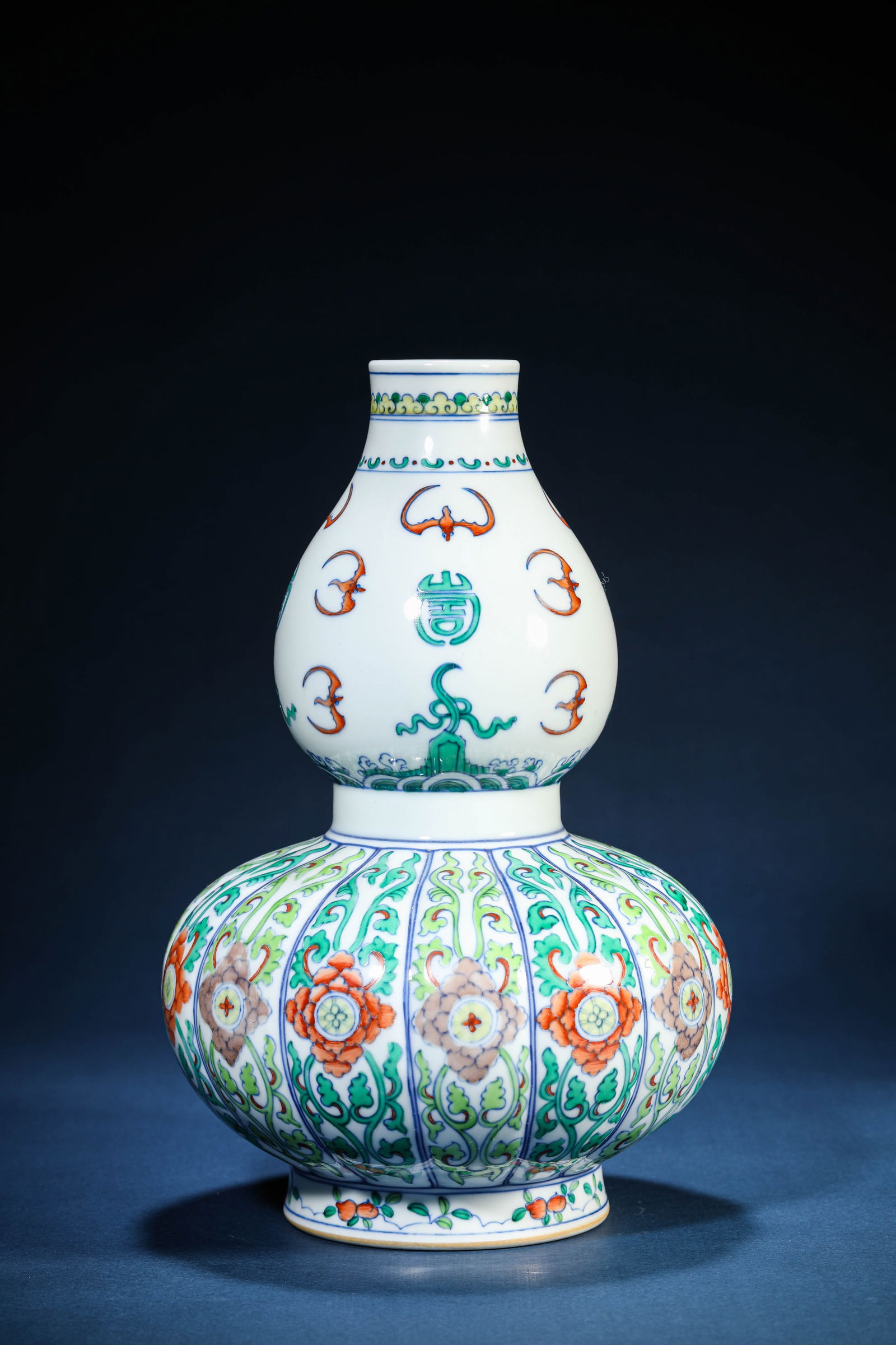 A Doucai 'Auspicious Beast and Florals' Vase (1 of 6)