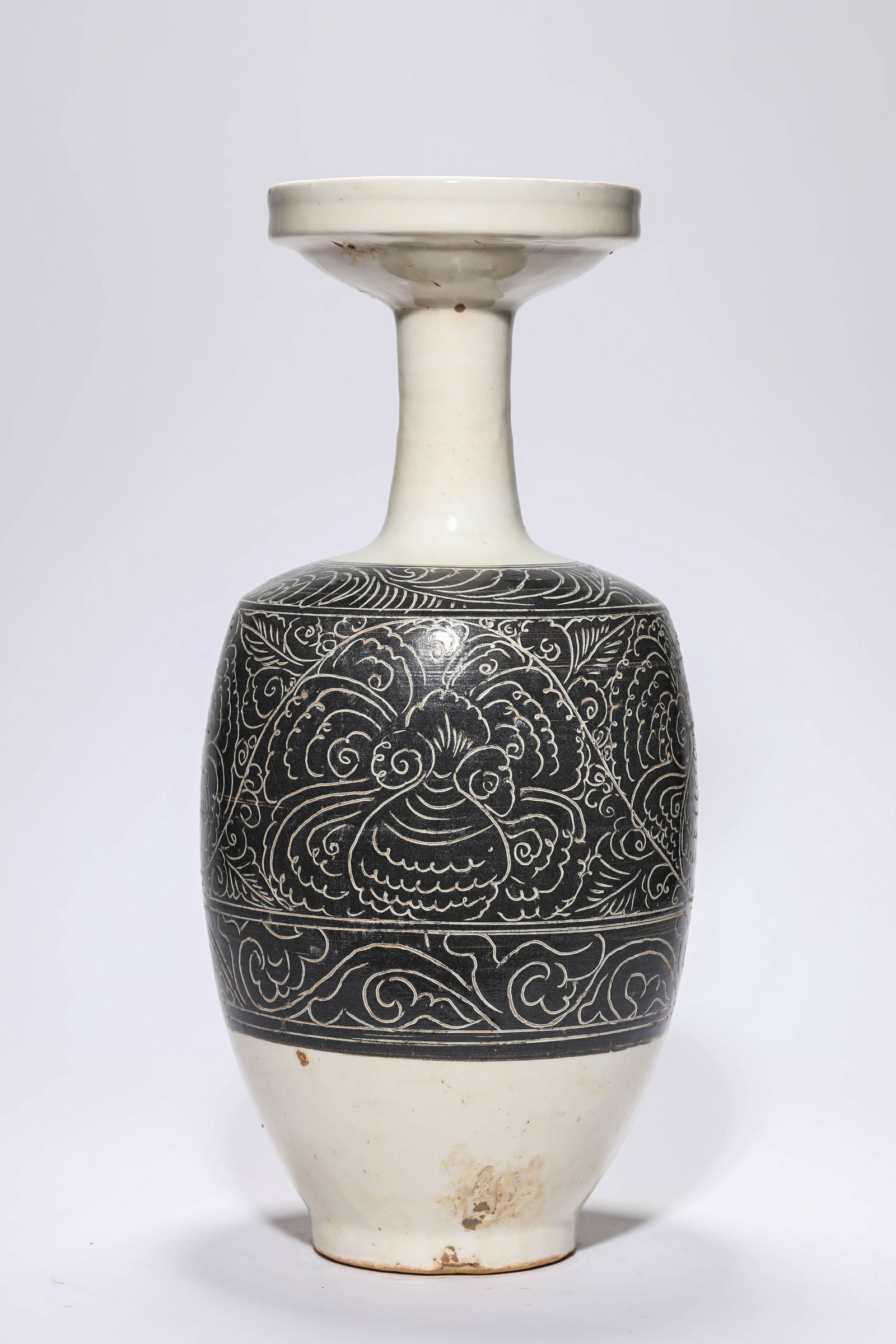 A Cizhou-Type 'Dish-Mouth' Vase - 3