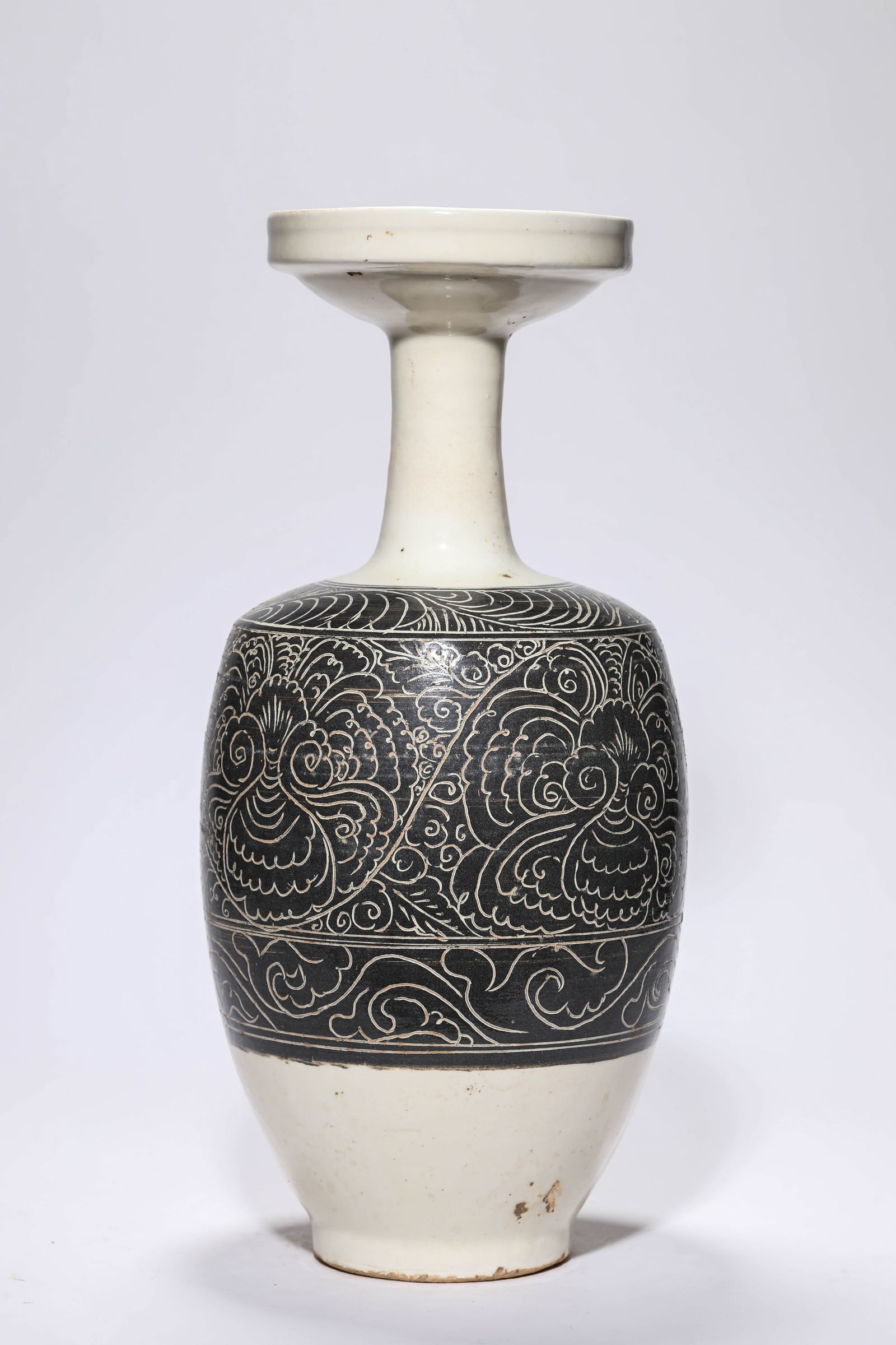 A Cizhou-Type 'Dish-Mouth' Vase - 4