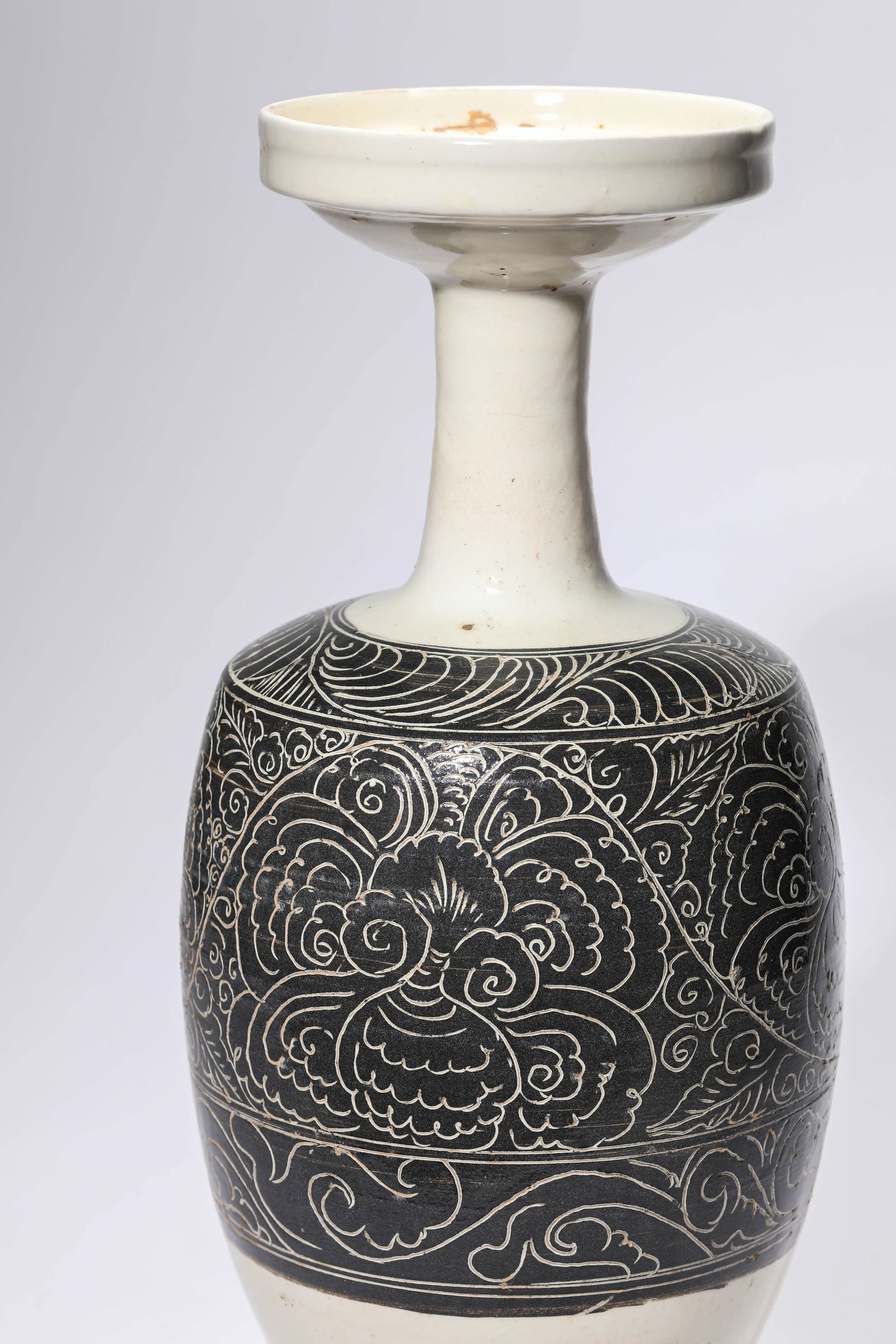 A Cizhou-Type 'Dish-Mouth' Vase - 5