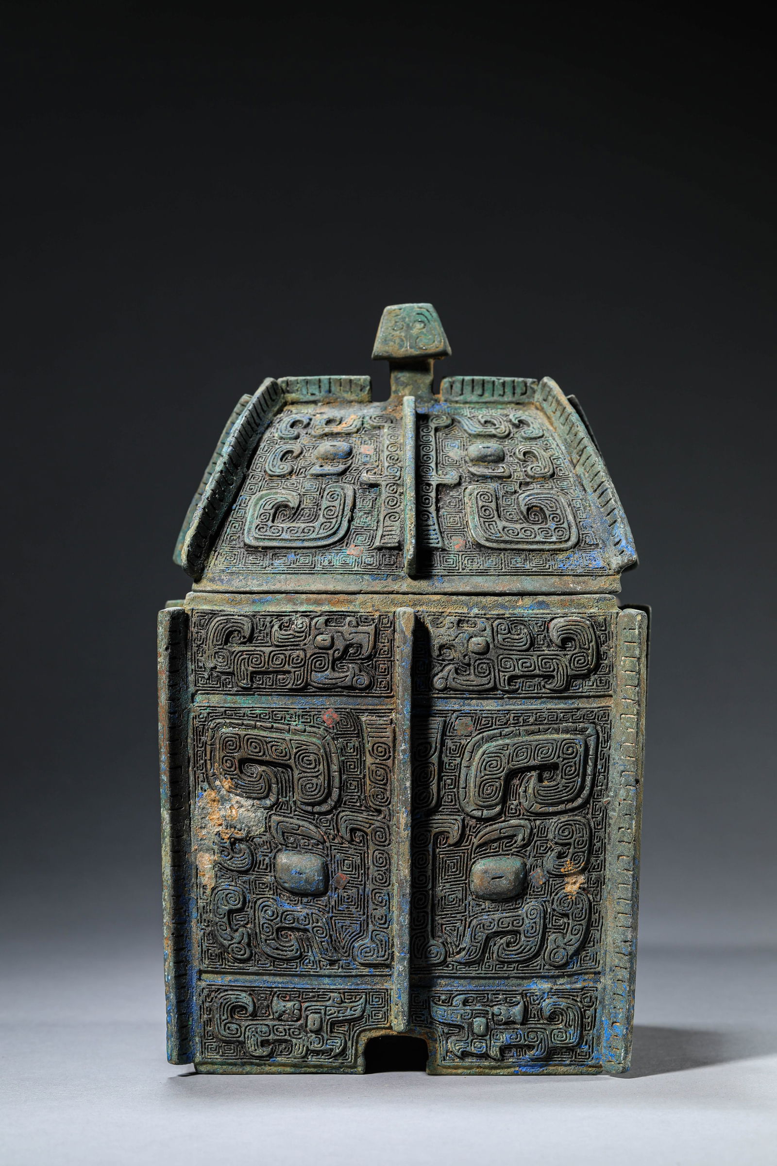 A Bronze 'Fangyi' Ritual Vessel (1 of 7)