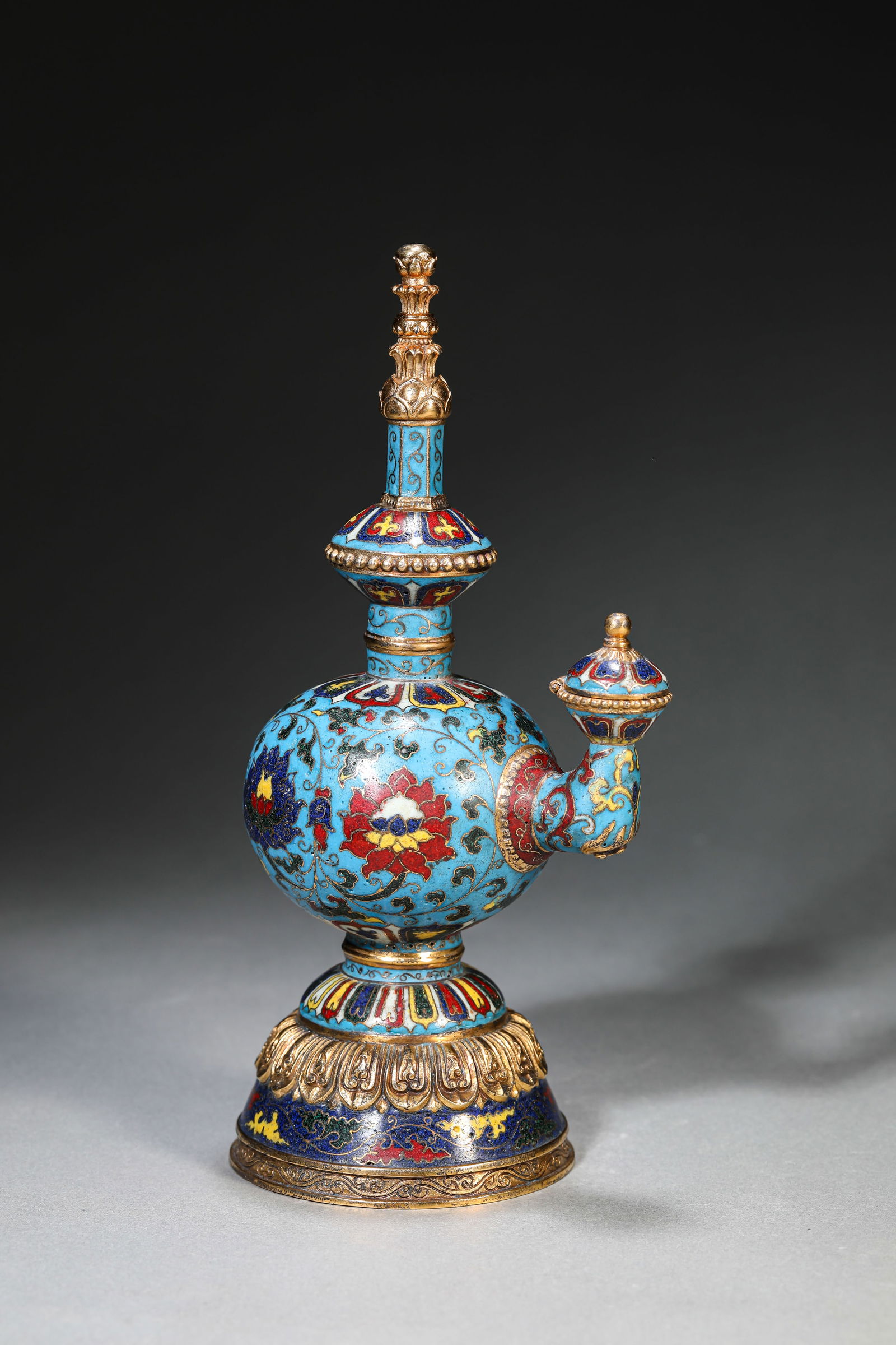 A Cloisonné Enamel 'Floral' 'Bumpa' Vase (1 of 6)