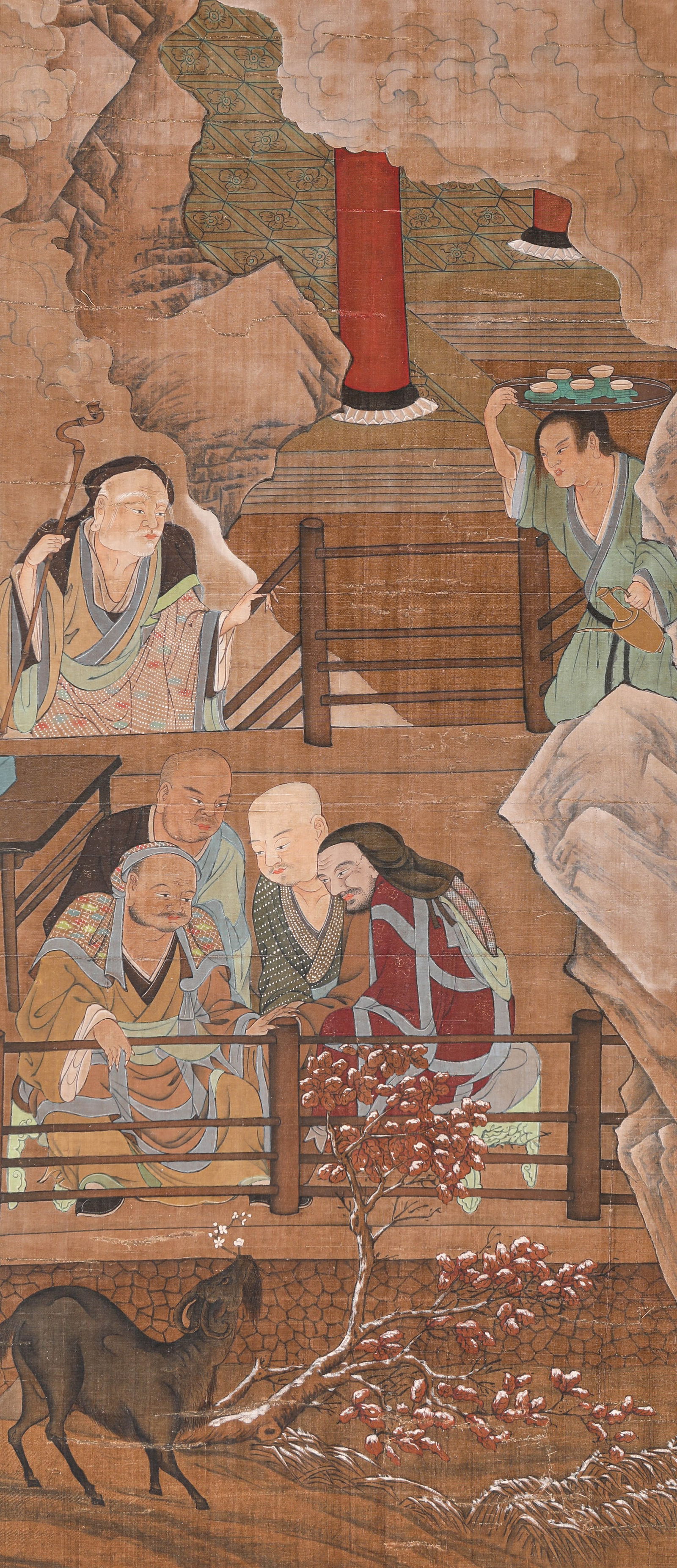 Anonymous, attributed to, Figure Narrative: Anonymous, attributed to, Figure Narrative (40 x 92 cm)