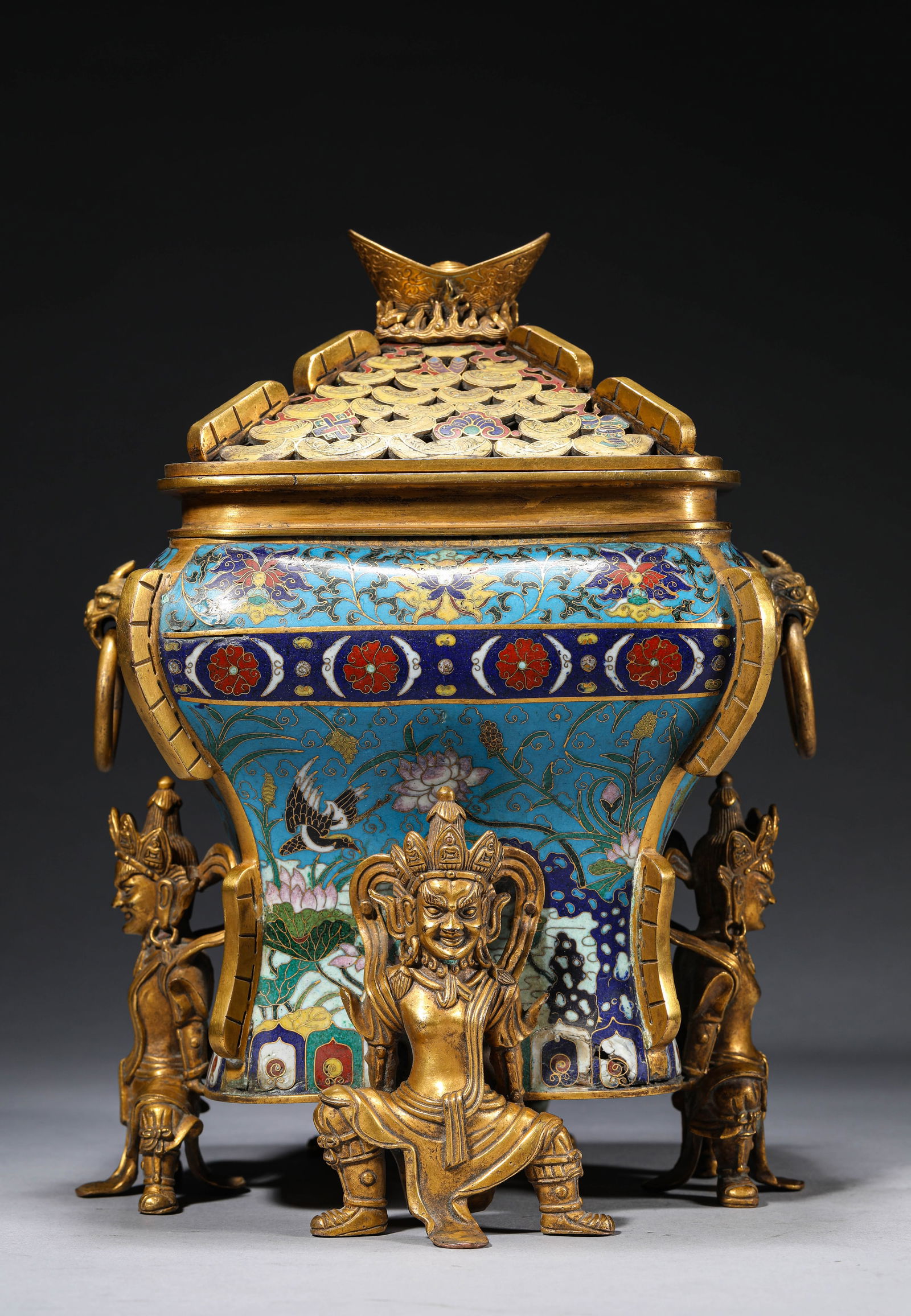 A Cloisonné Enamel Censer - 6