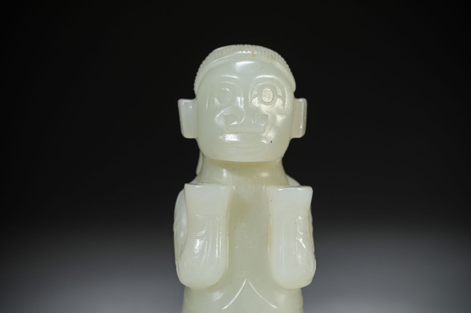 A Jade 'Kneeling Figure' - 2