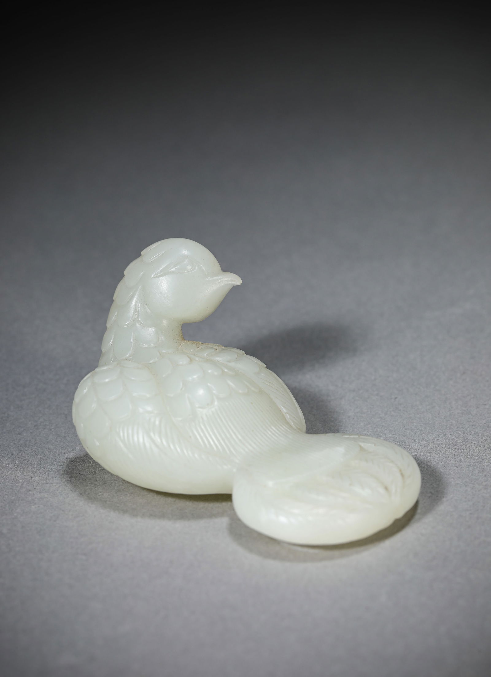 A Jade 'Phoenix' Ornament: A Jade 'Phoenix' Ornament (7.2 x 3.9 x 3.5 cm)