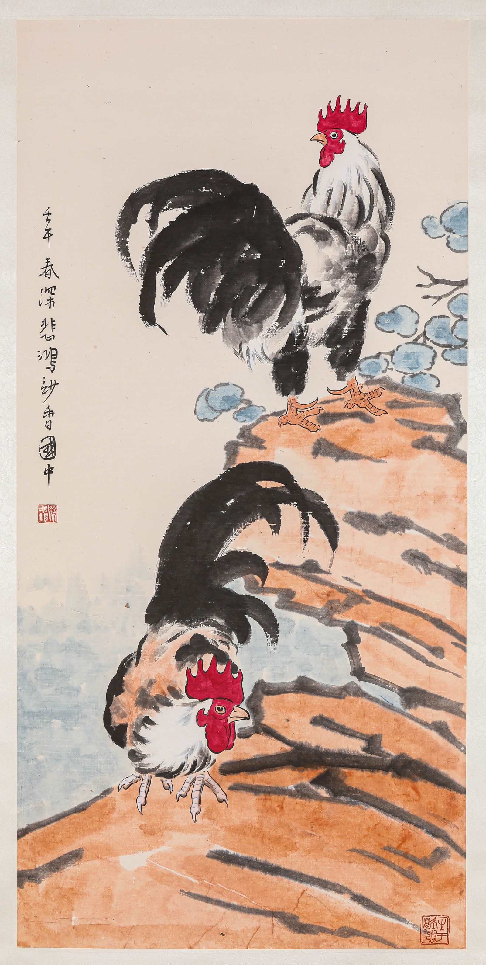 Xu Beihong (1895-1953), attributed to, Great Auspiciousness: Xu Beihong (1895-1953), attributed to, Great Auspiciousness (48.5 x 100 cm)