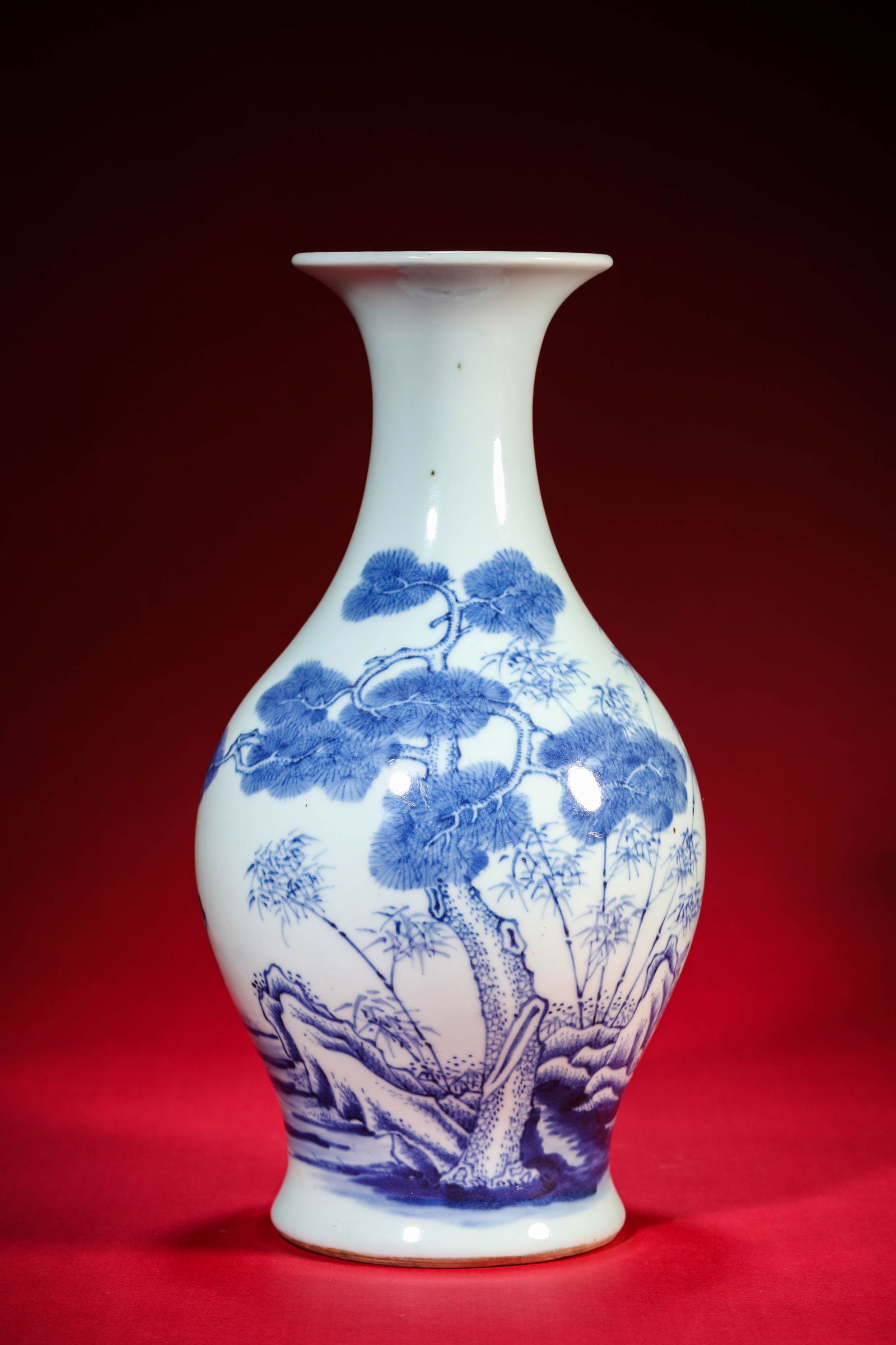 A Blue and White ‘Fu, Lu, Shou’ Vase (1 of 6)