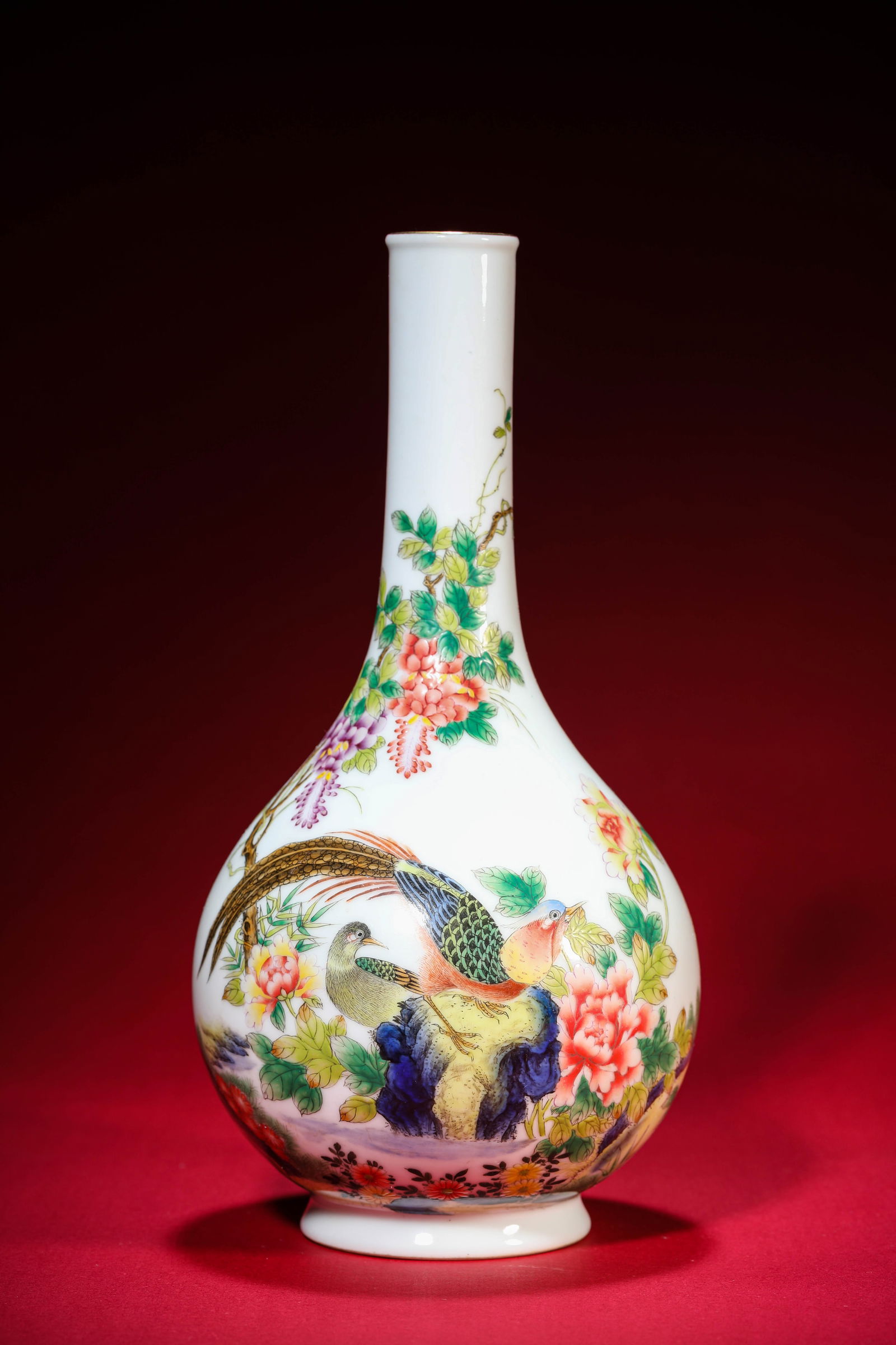 A Famille-Rose 'Floral Abundance' Vase (1 of 6)