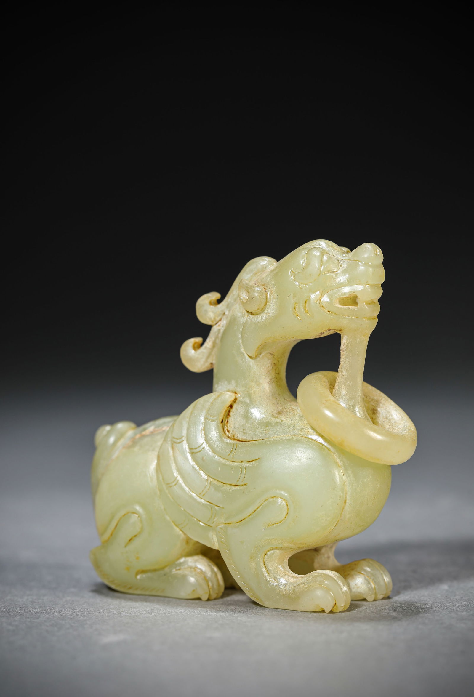 A Jade 'Auspicious Beast' - 4