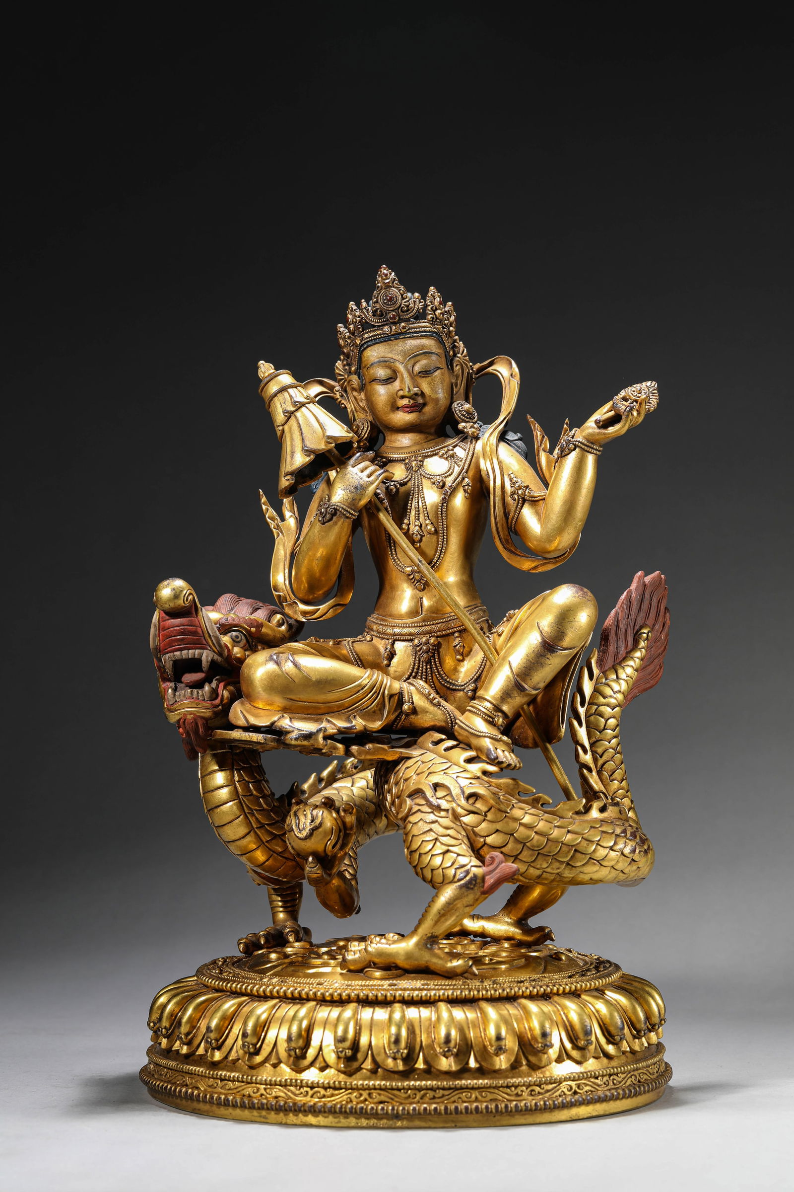 A Figure of Vajravarahi: A Figure of Vajravarahi (24.5 x 23 x 37 cm, Weight: 9.55 Kg)
