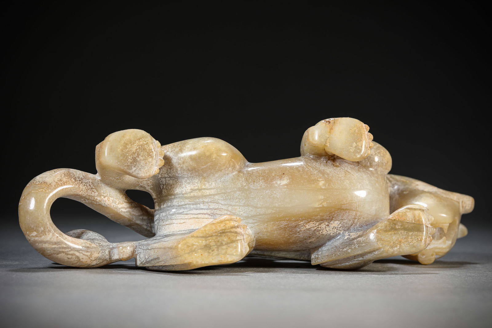 A Jade 'Figure Riding a Beast' - 7