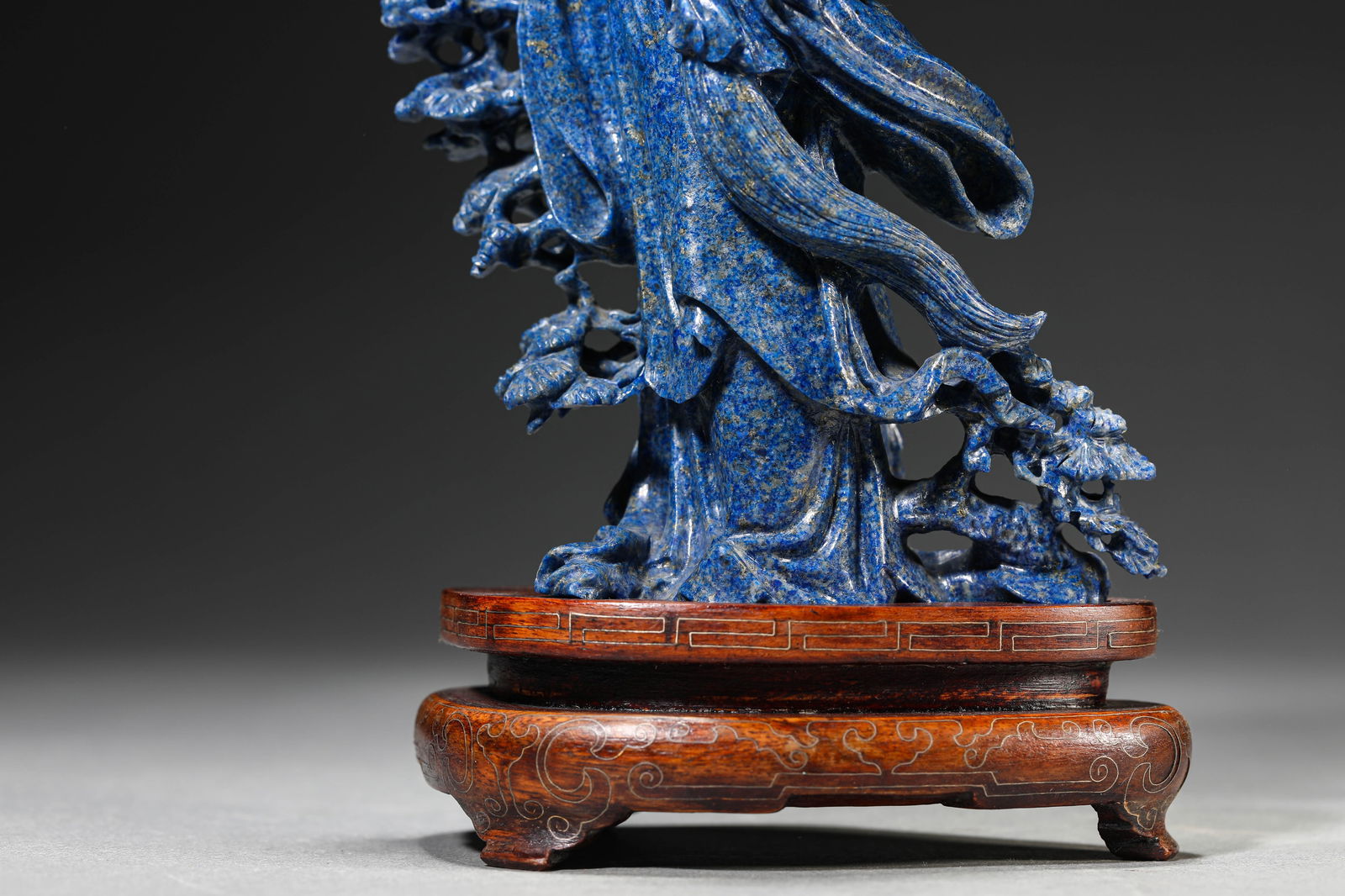 A Lapis Lazuli 'Magu Offering Longevity' - 3