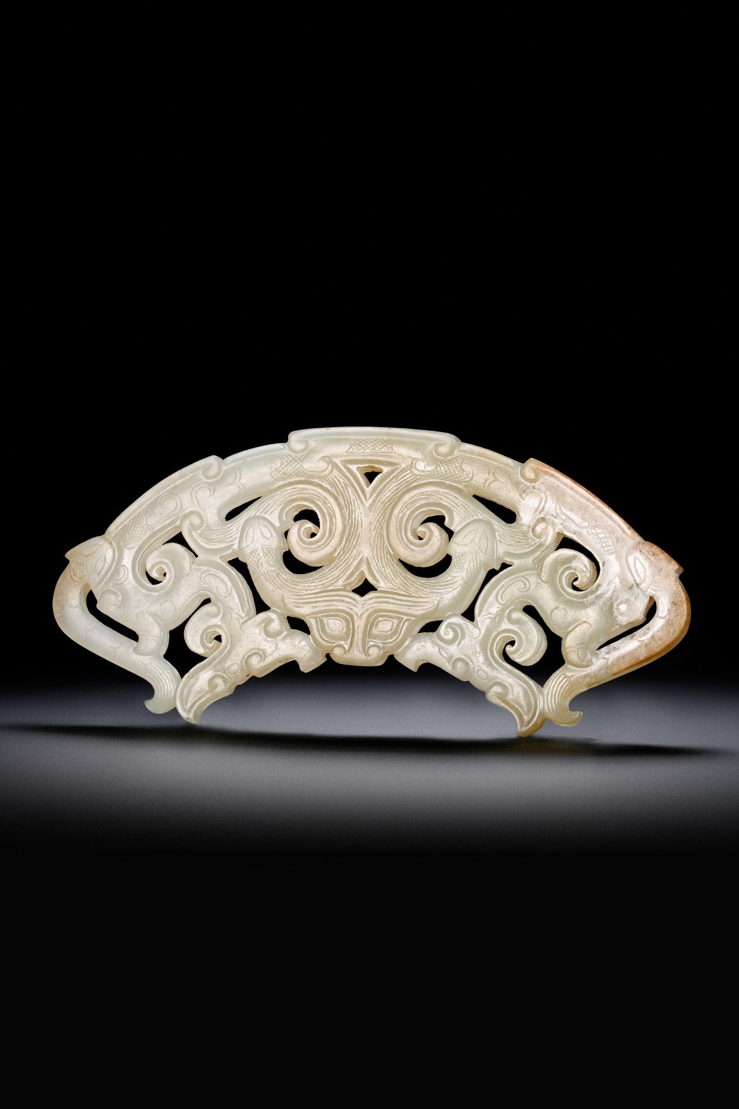 Jade Carved Dragon Pattern Huang - 6