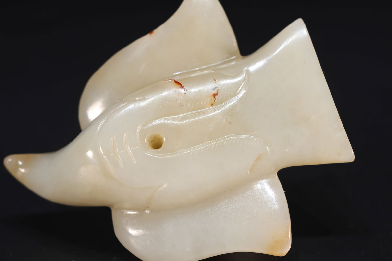 Jade Carved Bird Shape Ornament - 4