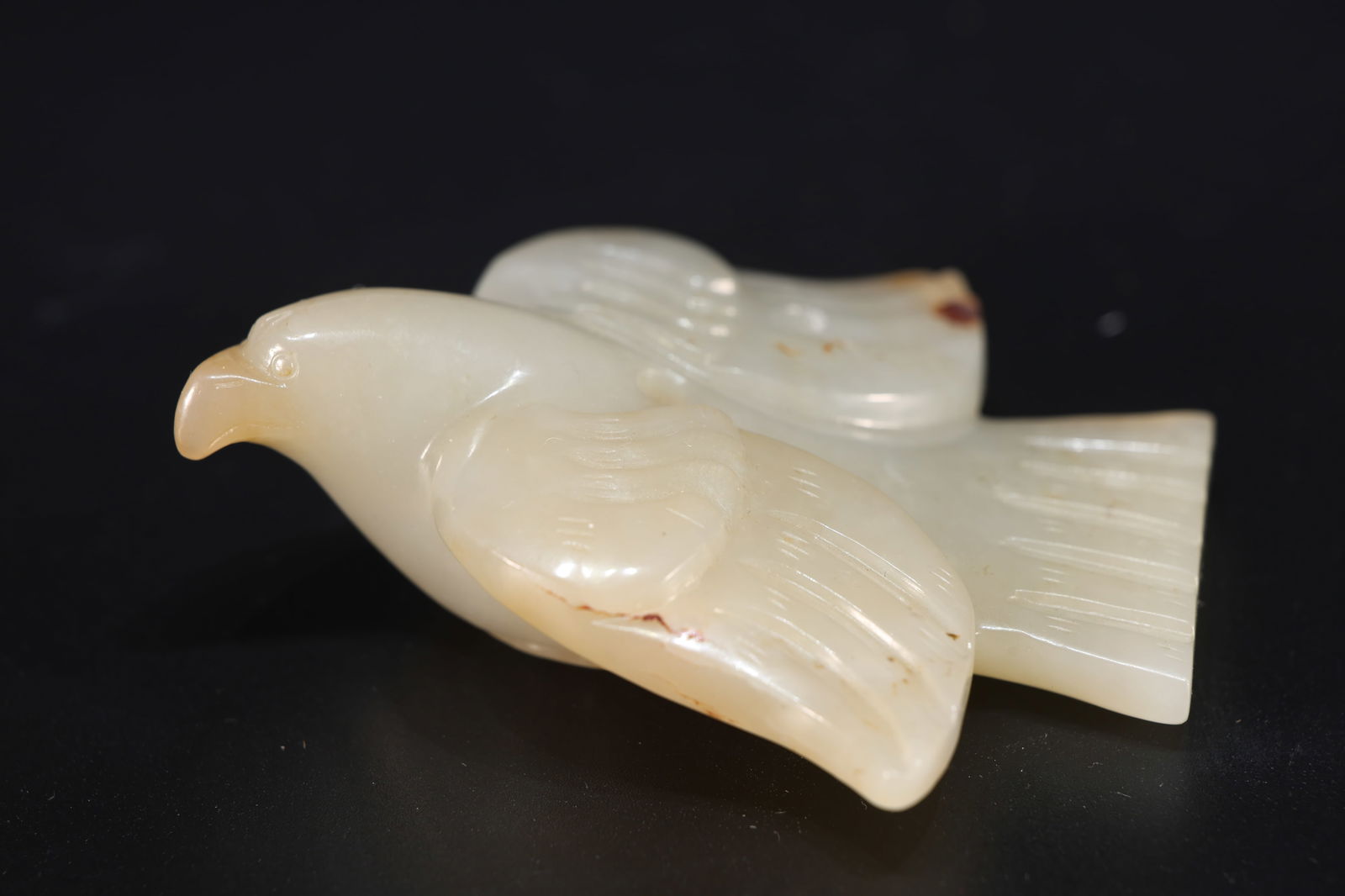 Jade Carved Bird Shape Ornament - 5
