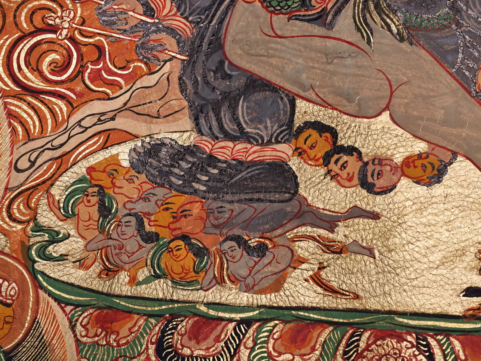 Colour Painted Yamantaka Pattern Tangka - 7