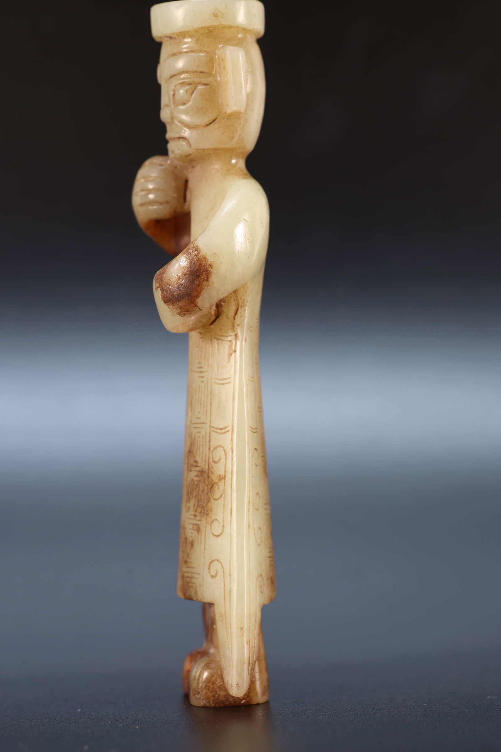 Jade Carved Character Shape Ornament - 4