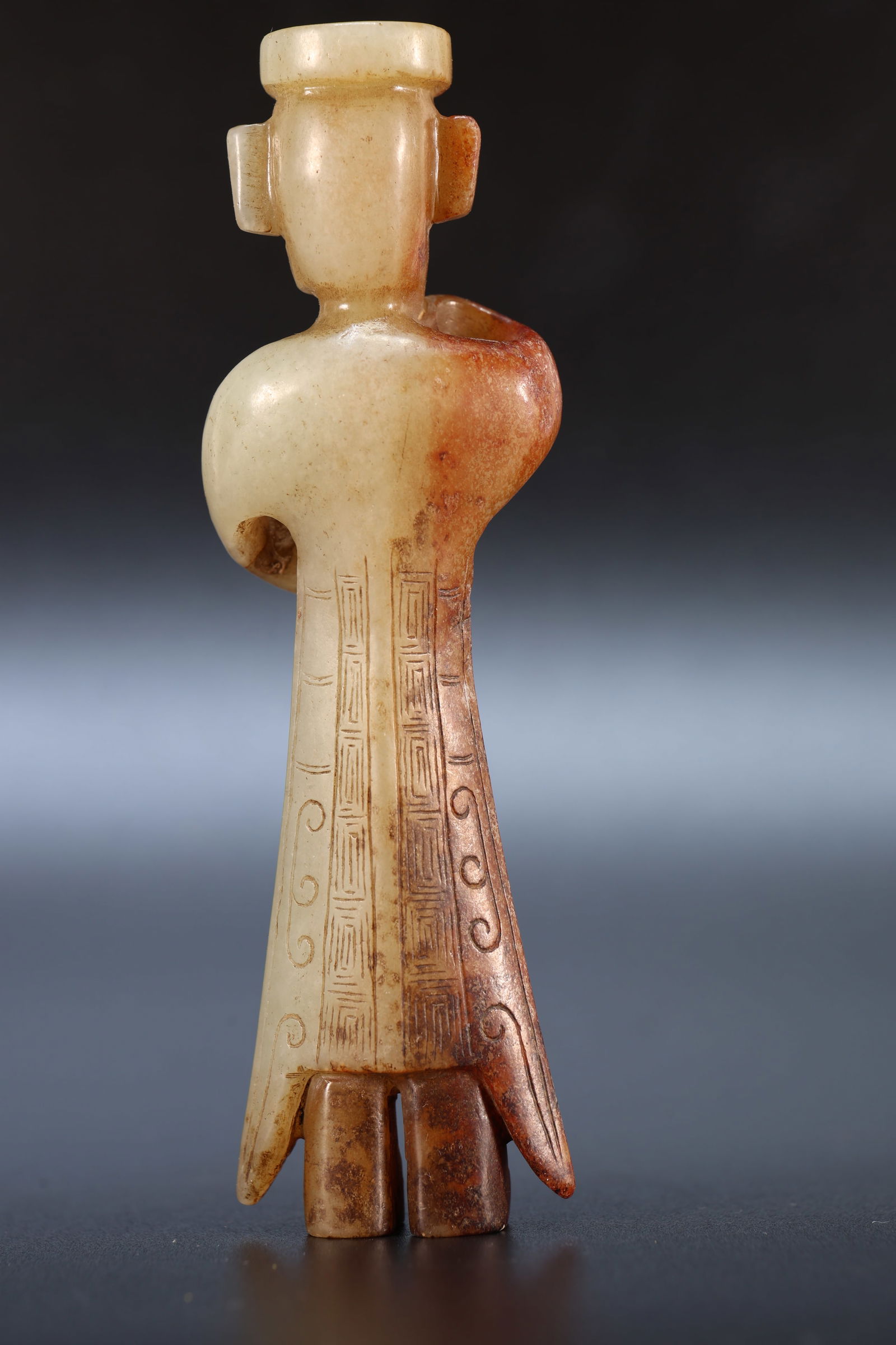 Jade Carved Character Shape Ornament - 5