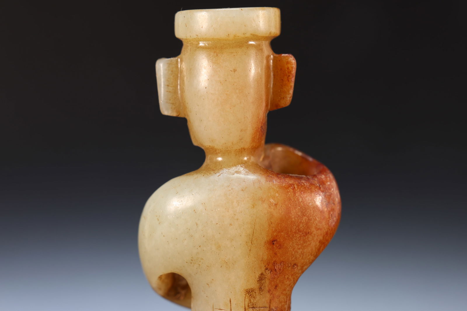 Jade Carved Character Shape Ornament - 6