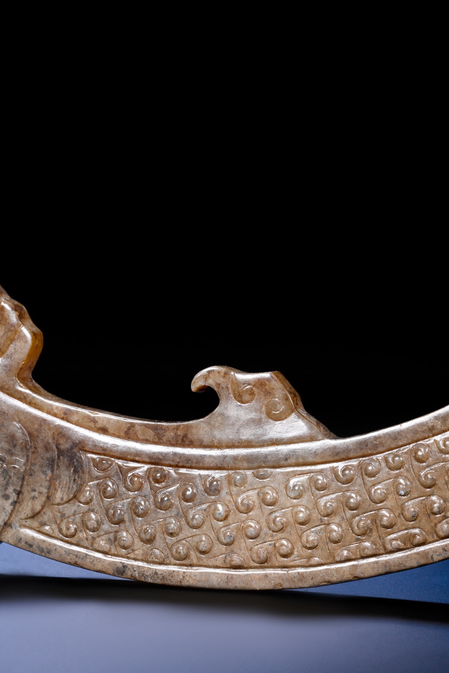 Jade Carved Dragon Shape Yuan - 13